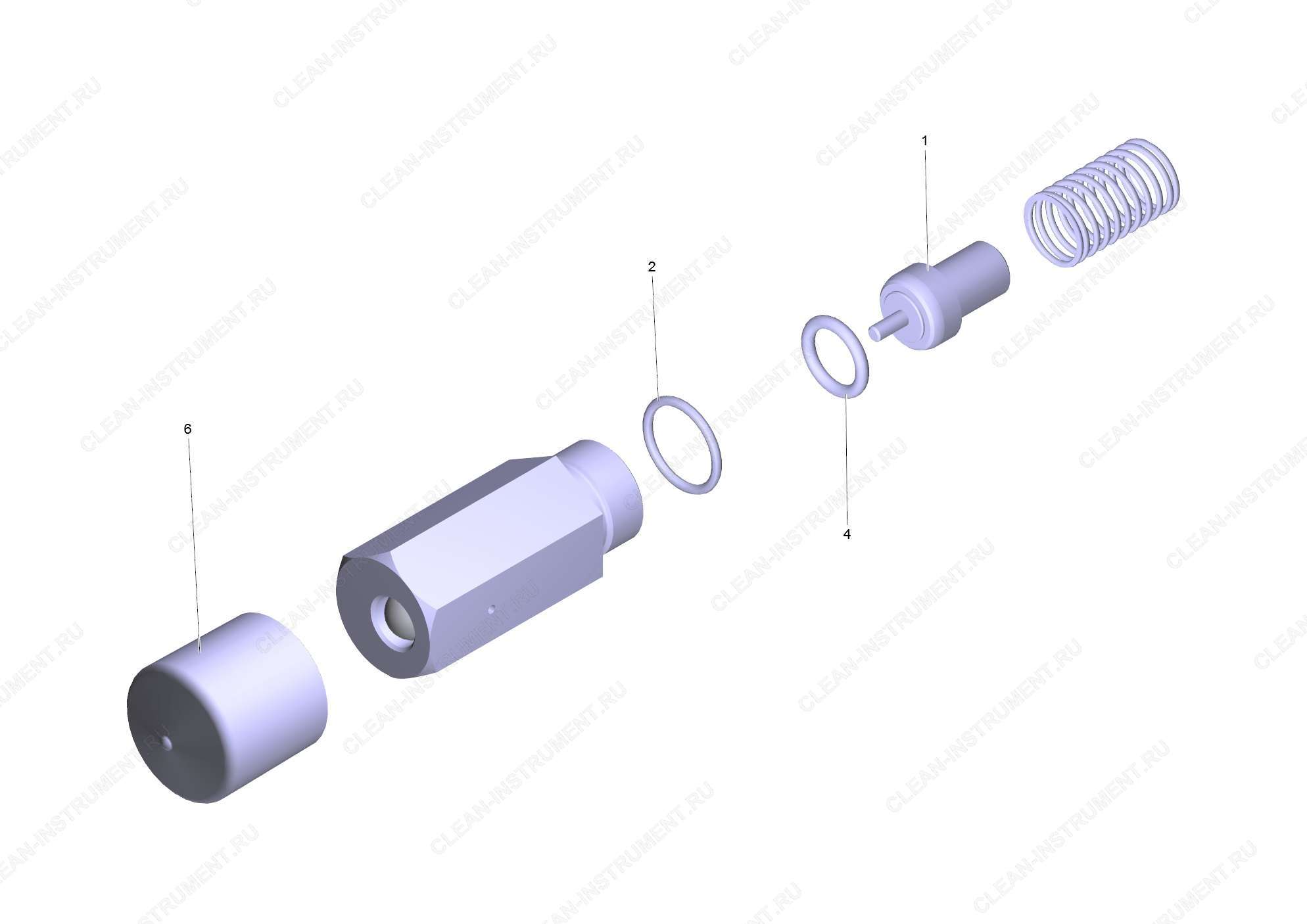 Комплект запасных частей термоклапан тол (9.751-138.0)