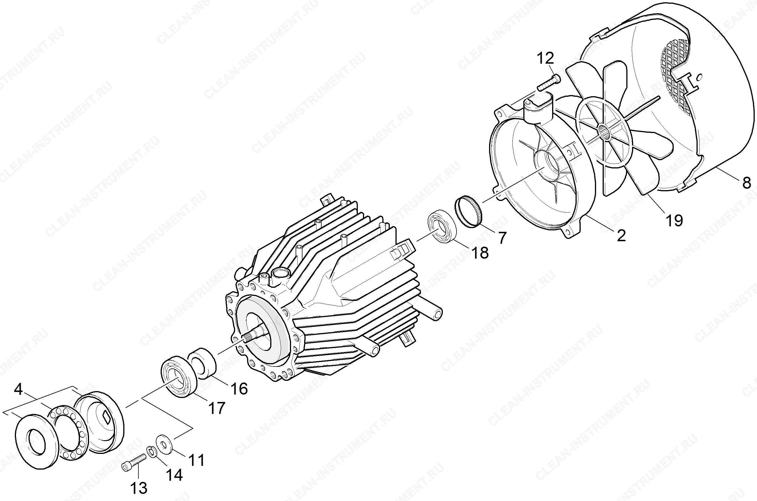 Мотор комплектный (DS) (4.623-526.0)