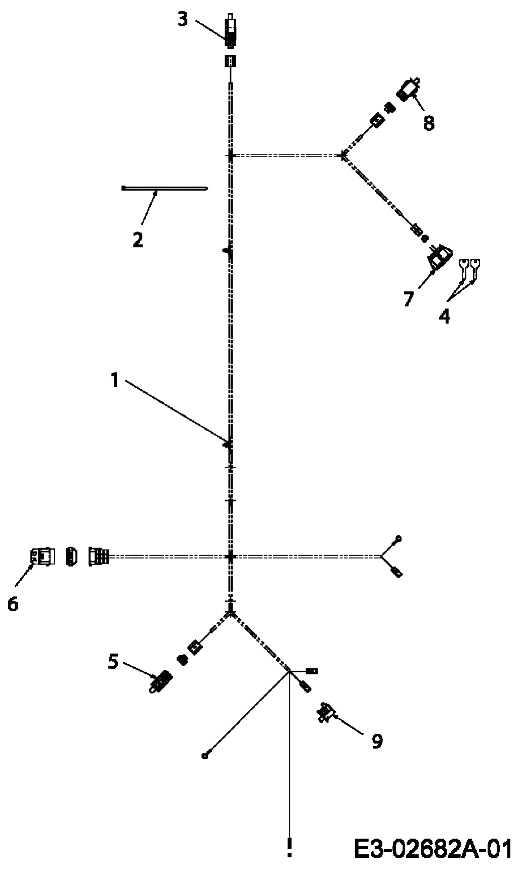 MTD Артикул 13B7064-400 (год выпуска 2007). Электрические детали