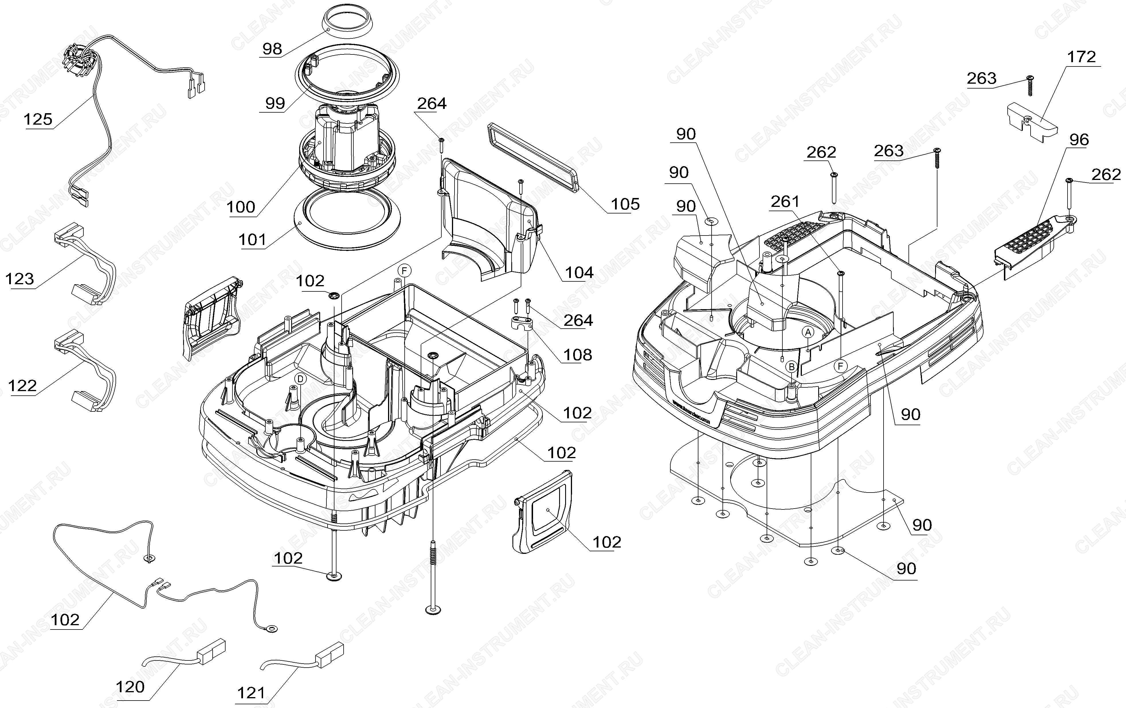 Перечень запасных деталей NT 50/1 Tact T (5.974-429.0)