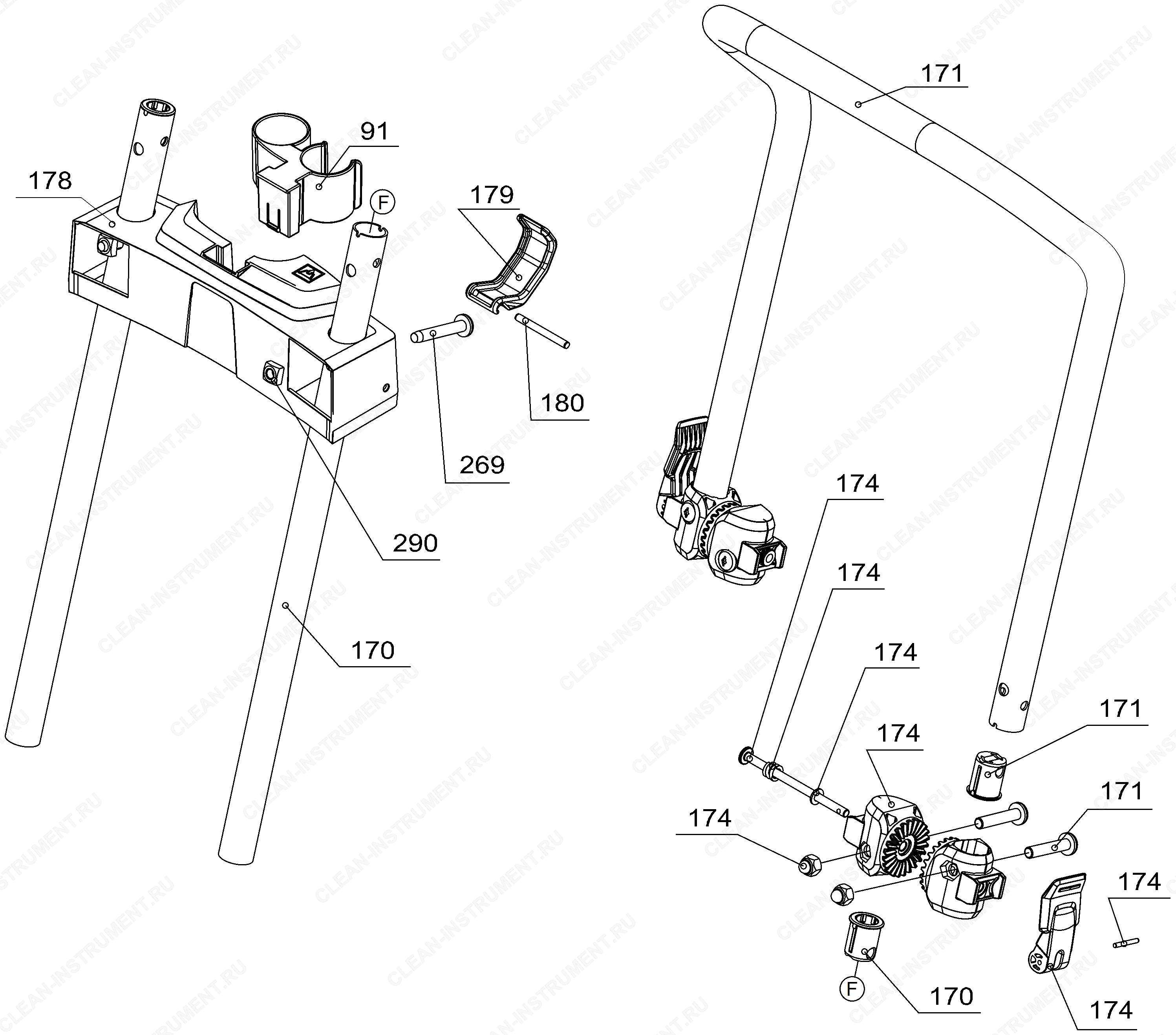 Перечень запасных деталей NT 50/1 Tact T (5.974-429.0)