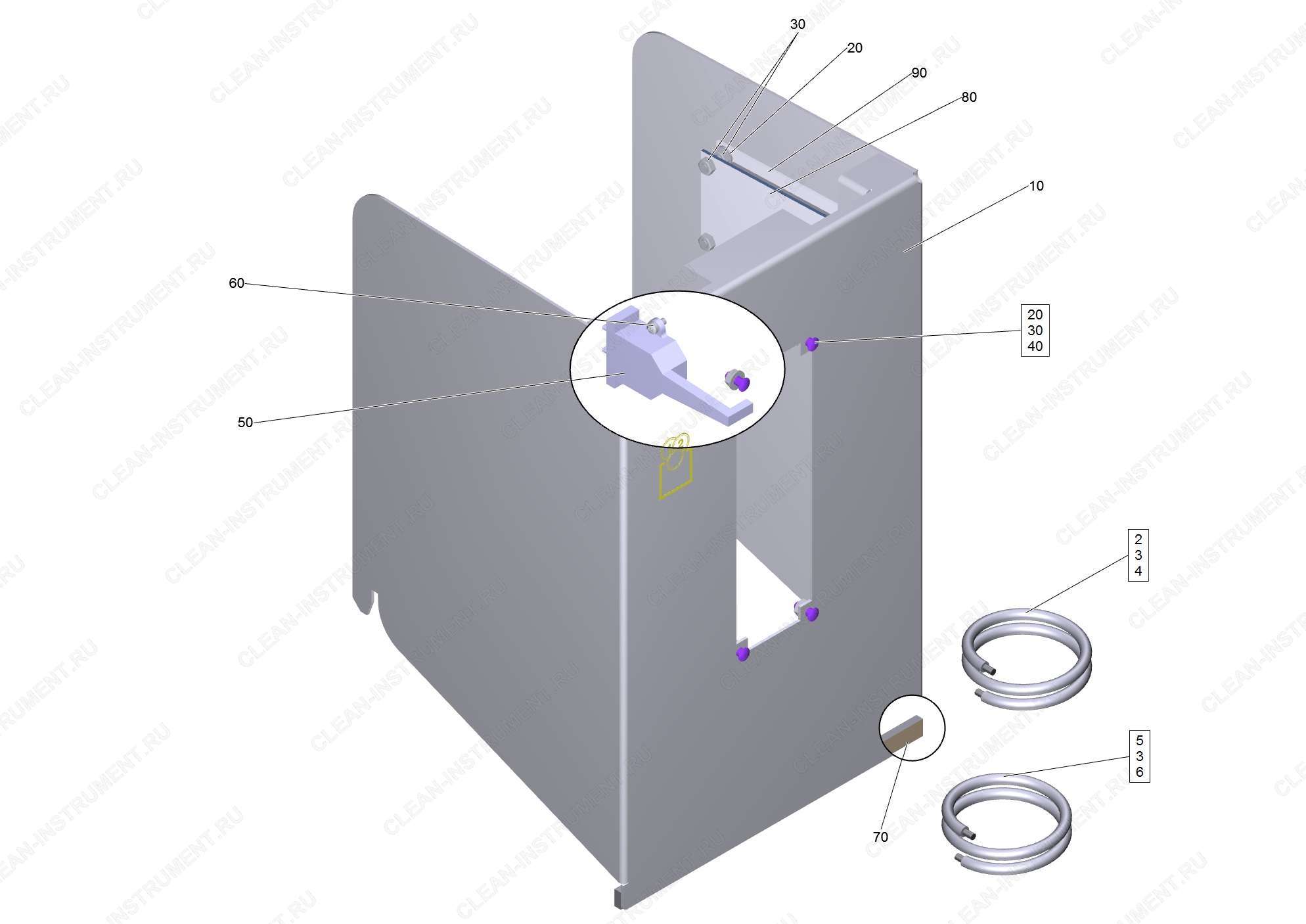 Фасад механический MP 1 T RAL 9006