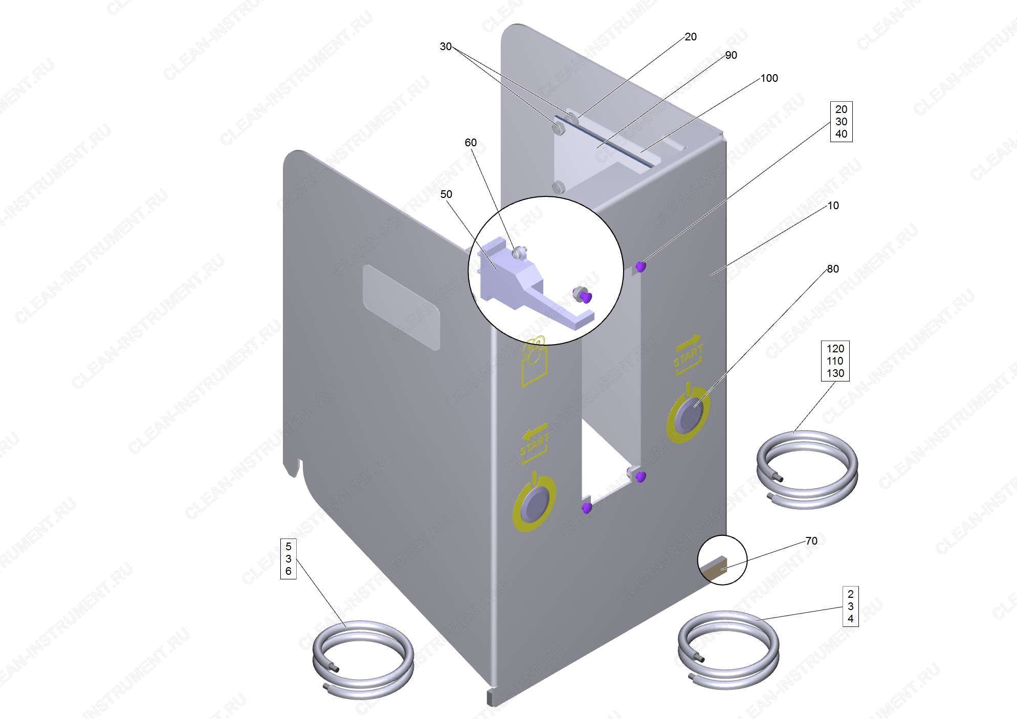 Фасад механический MP 2 T RAL 9006