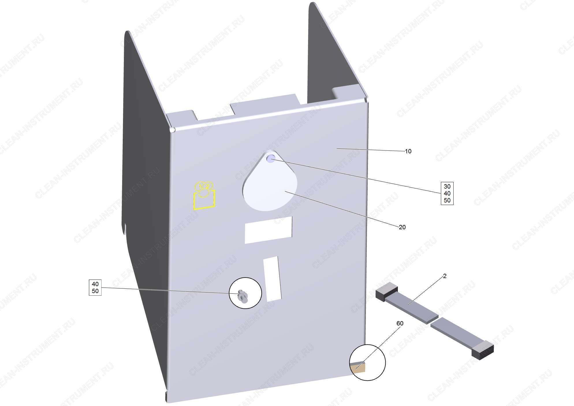 Фасад электрический MP 1 RAL 9006