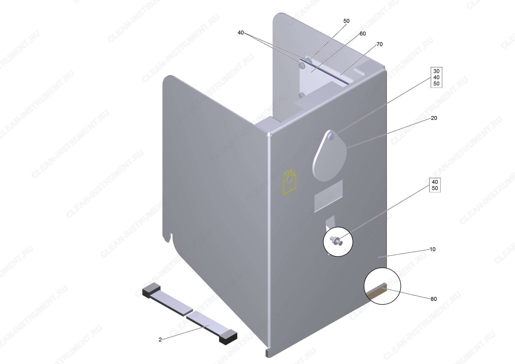 Фасад электрический MP 1 T RAL 9006