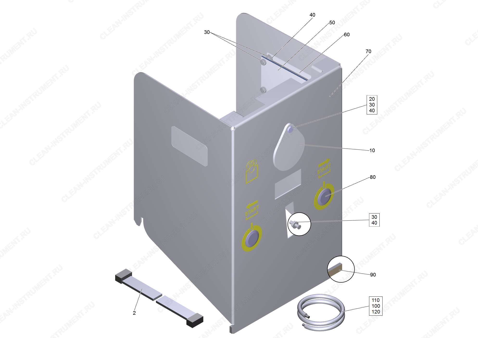 Фасад электрический MP 2 T RAL 9006