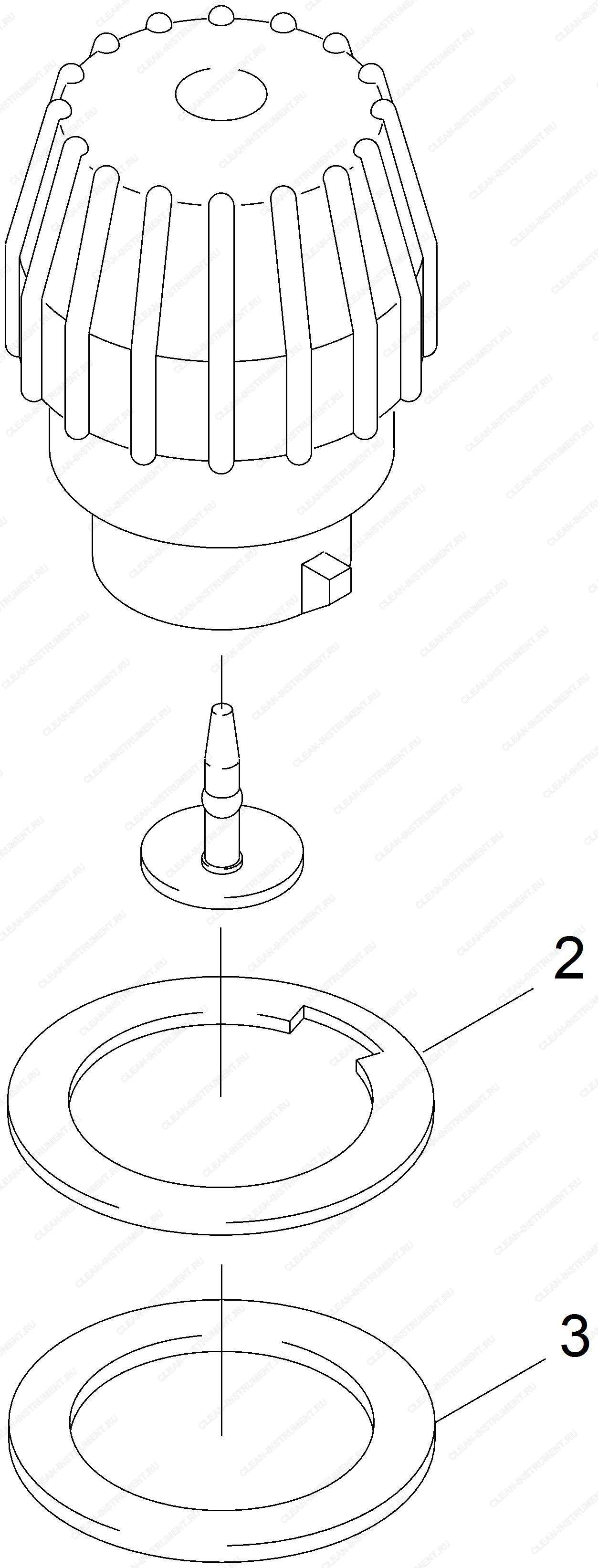 Крышка бака желтая RAL 1018 (4.075-018.0)