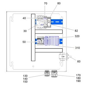 Электроприборный шкаф насос 0,75 kW 1ph (4.640-435.0)