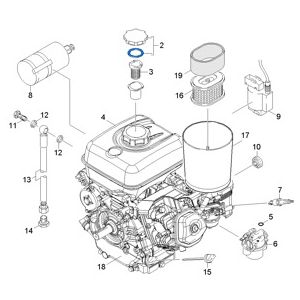 Детали мотор Honda GX270UT2