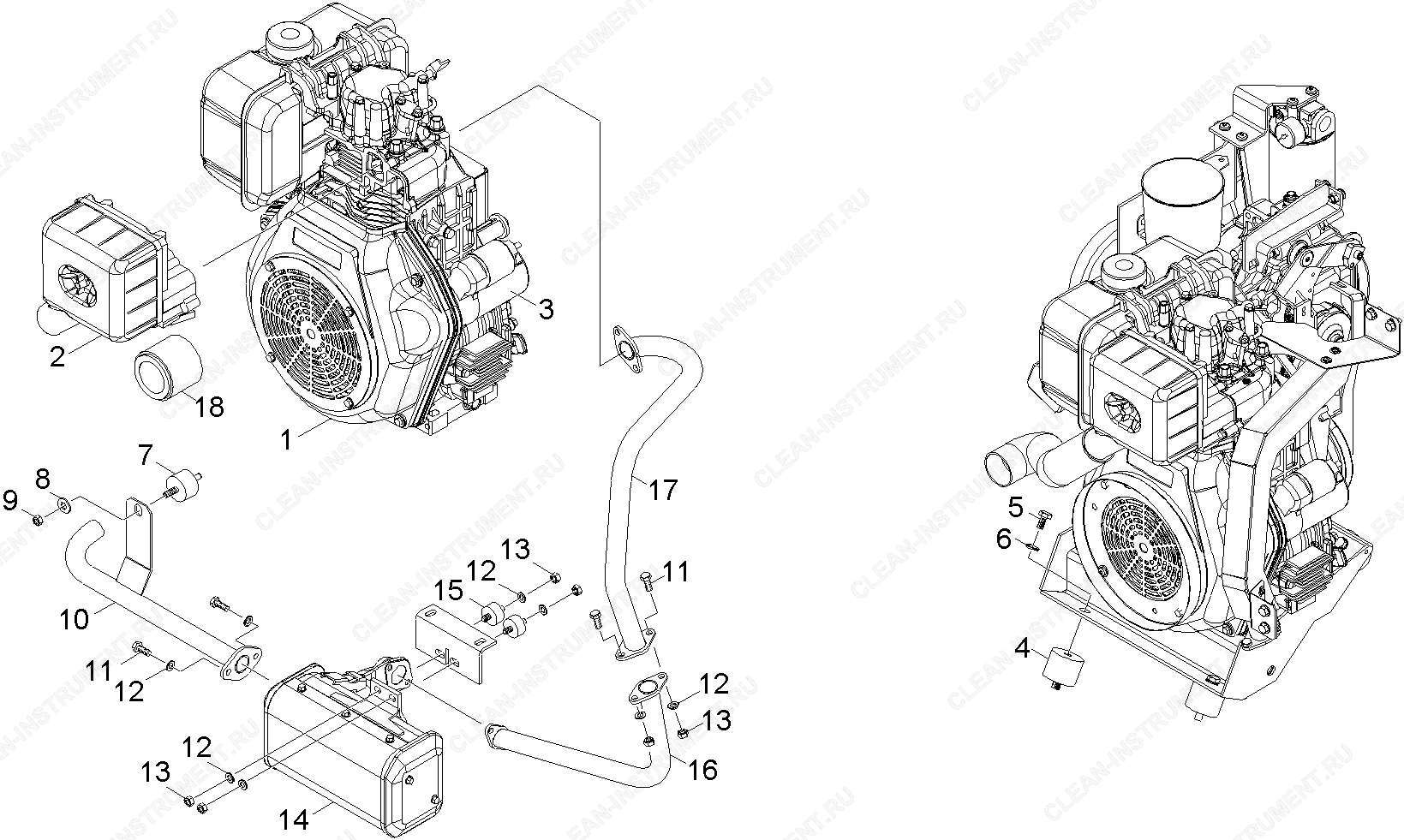 Мотор дизель Yanmar L100