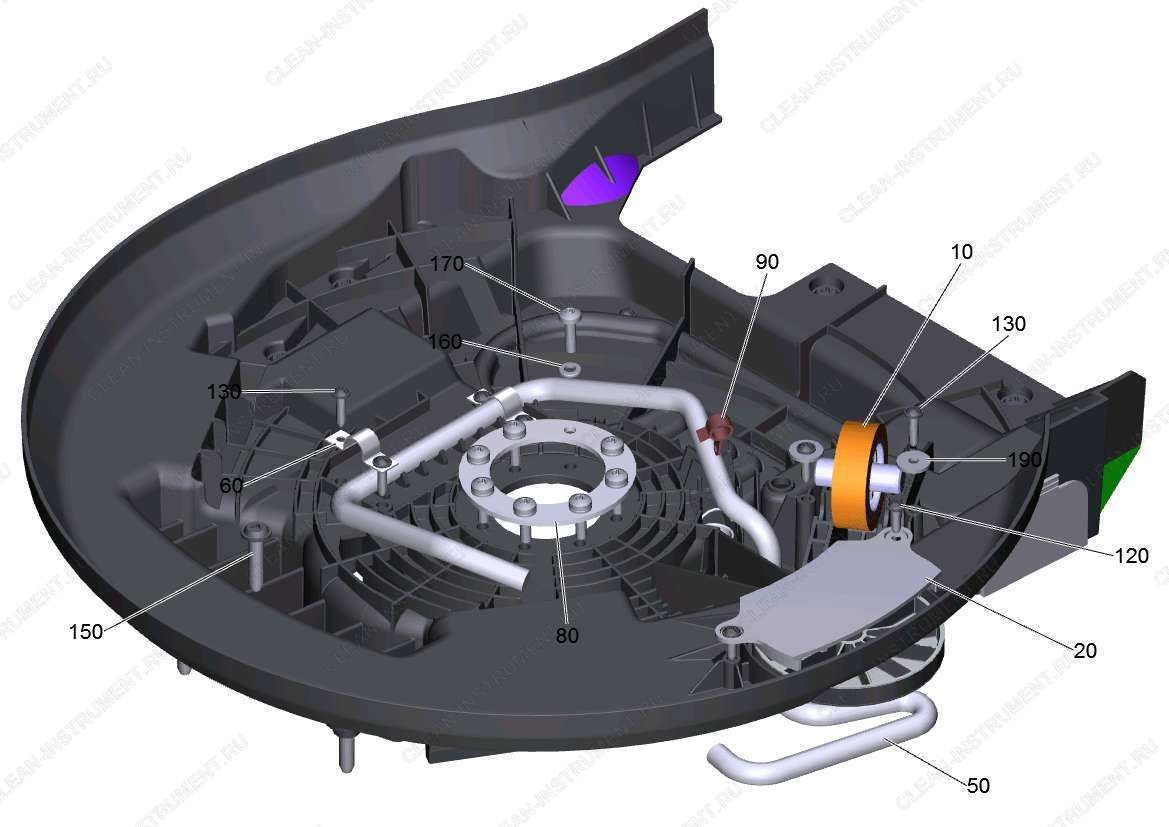 Верхняя часть щетки комплектный B 25