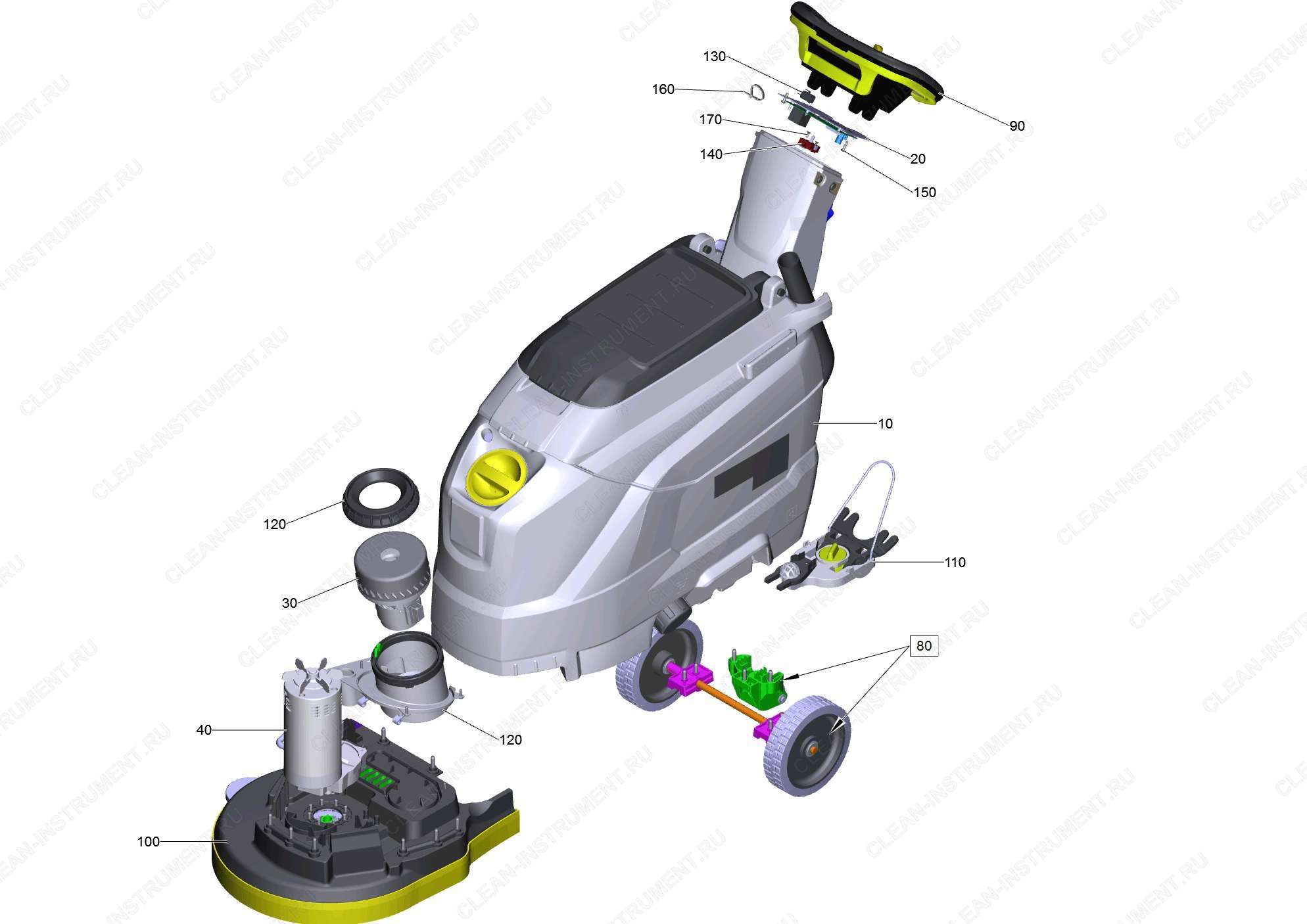 Перечень запасных деталей BD 43/35 C 230 (5.974-060.0)