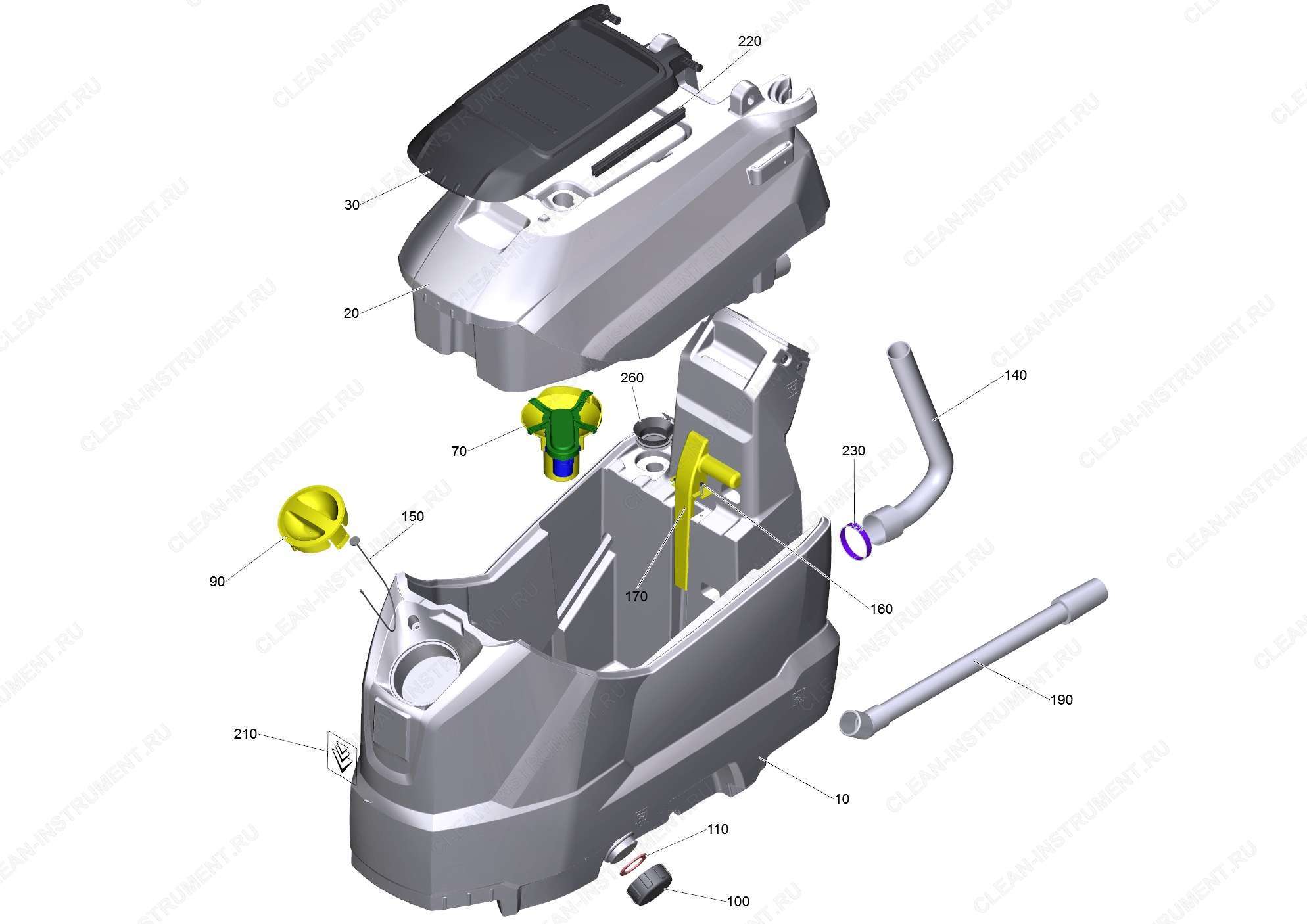 Бак комплектный B 50 BP