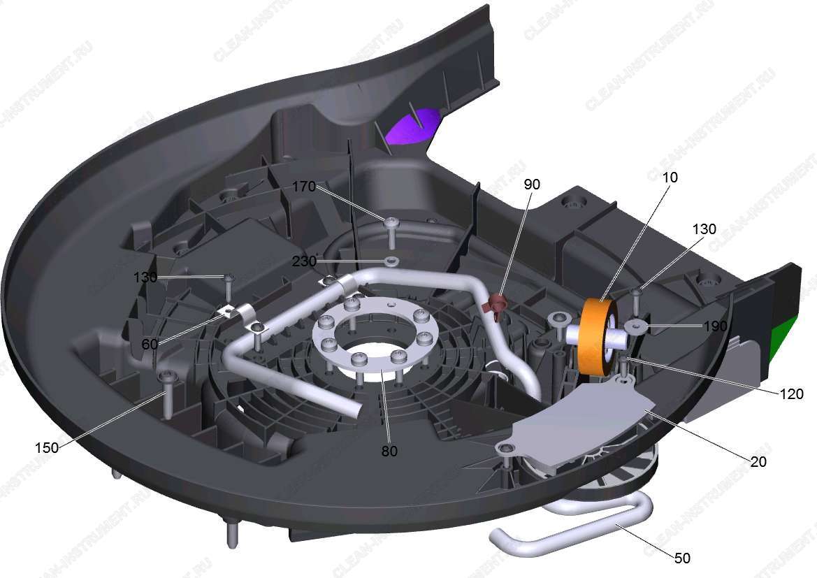 Верхняя часть щетки B 50 C Ep