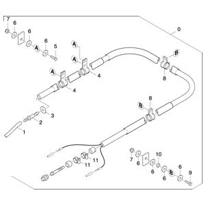 Шланг подачи пены зима DN8