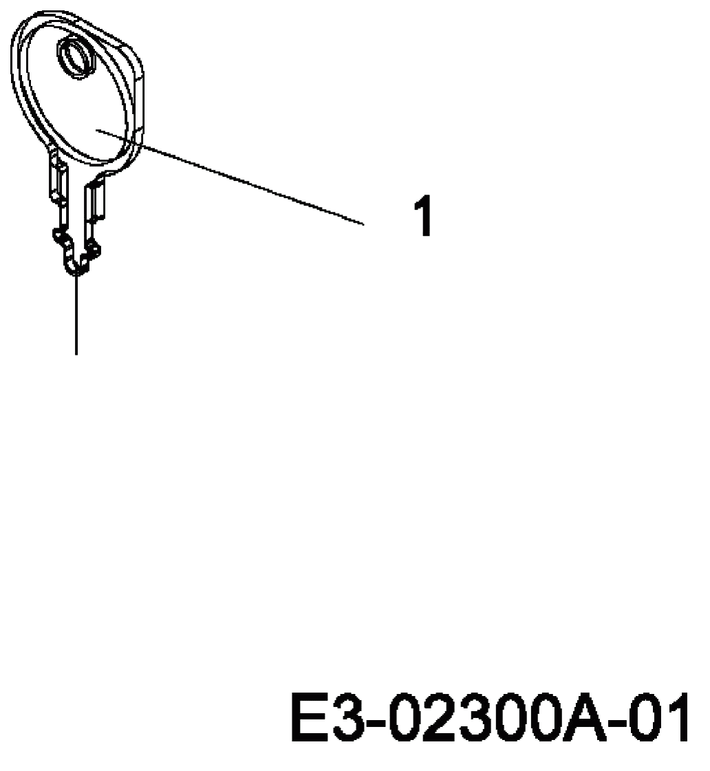 MTD Артикул 13D1452C400 (год выпуска 2007). Ключ зажигания