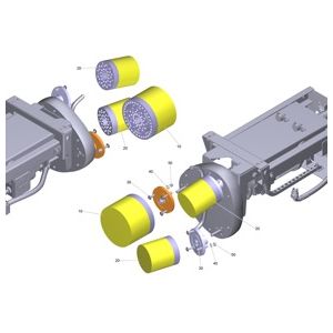 Комплект запасных частей щеток Rawa 2.0 D458 (2.641-419.0)