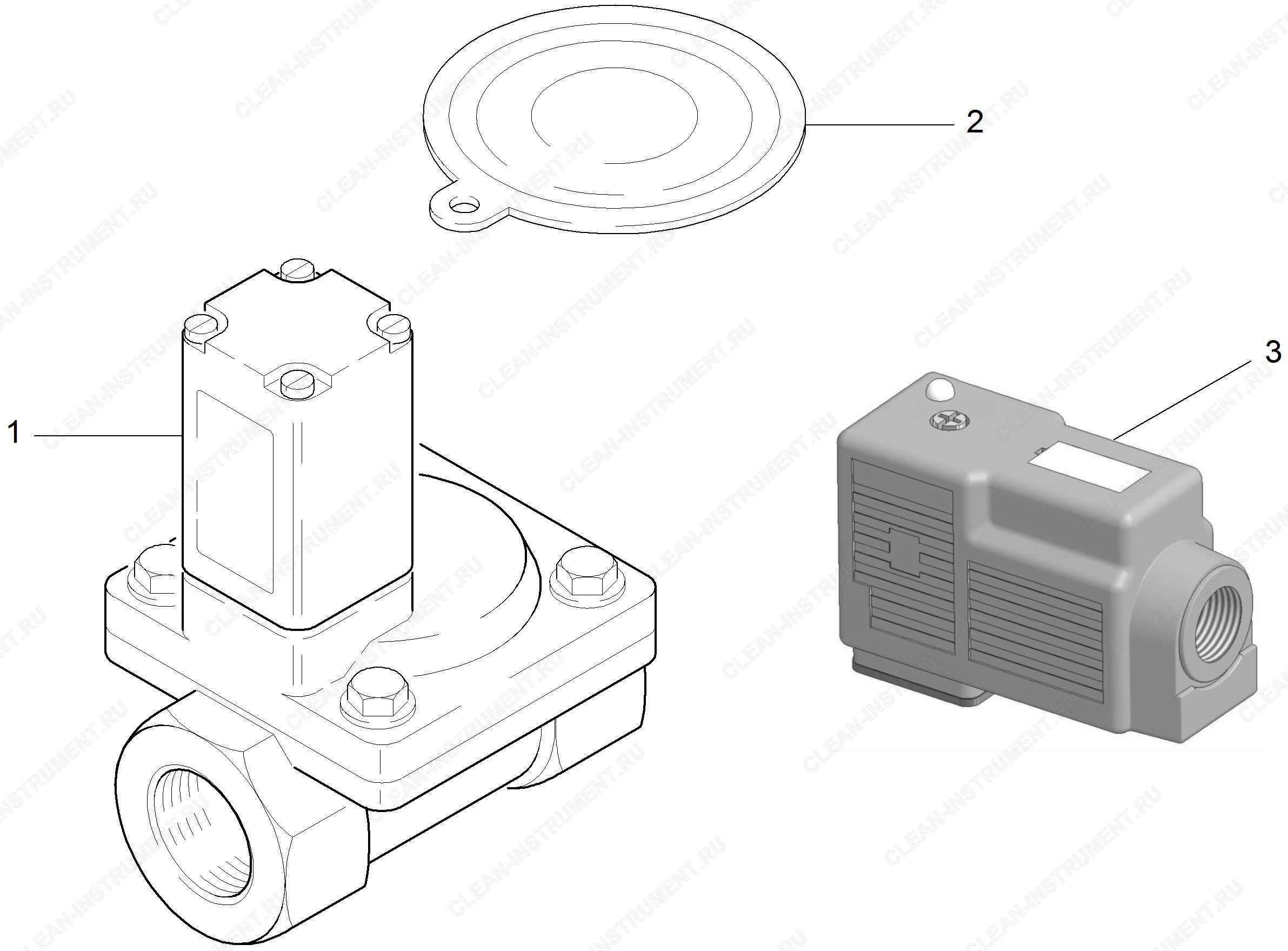 Соленоидный клапан 1Z 24V-DC- (6.685-734.0)