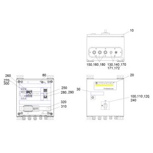 Распределительный шкаф насос 1,5 KW