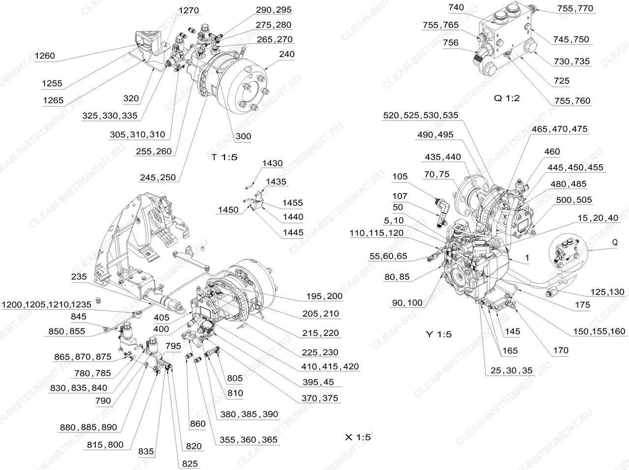 Коробка передач H1 AC, 2-SP 40 km/h 2WB (2.852-162.7)