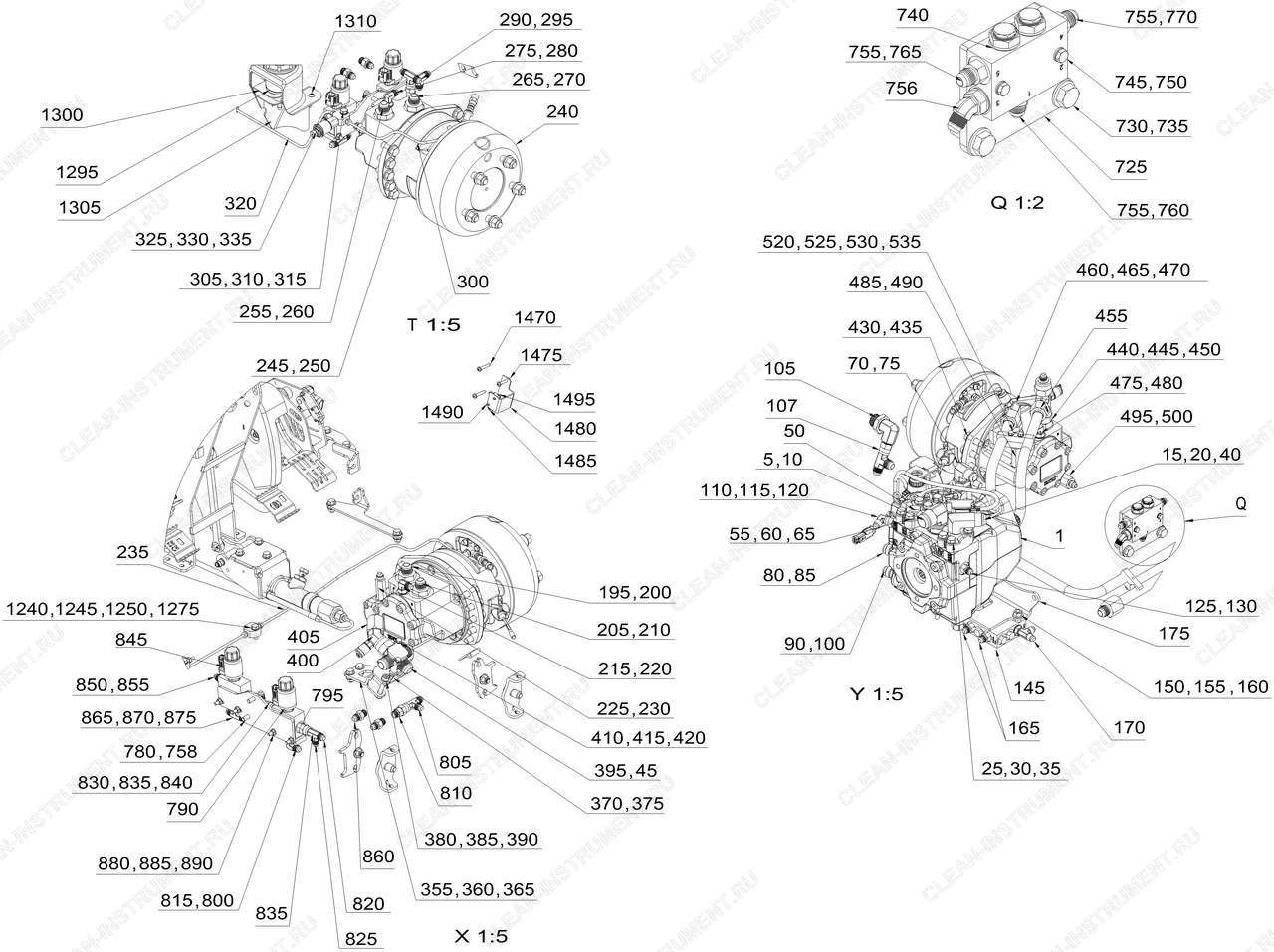 Коробка передач H1 AC, 2-SP 40 km/h 4WB (2.852-163.7)