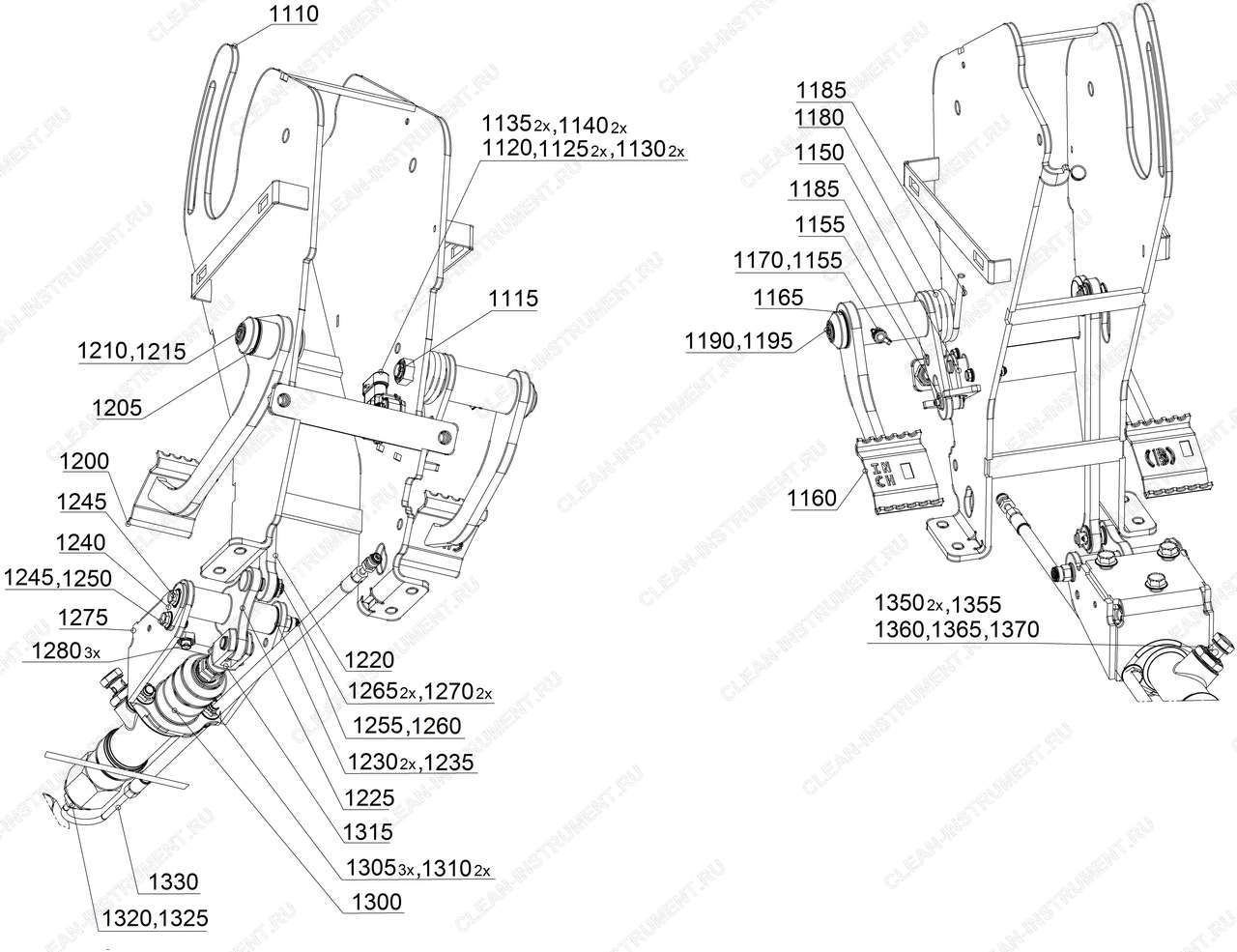 Коробка передач H1 AC, 2-SP 40 km/h 4WB (2.852-170.7)