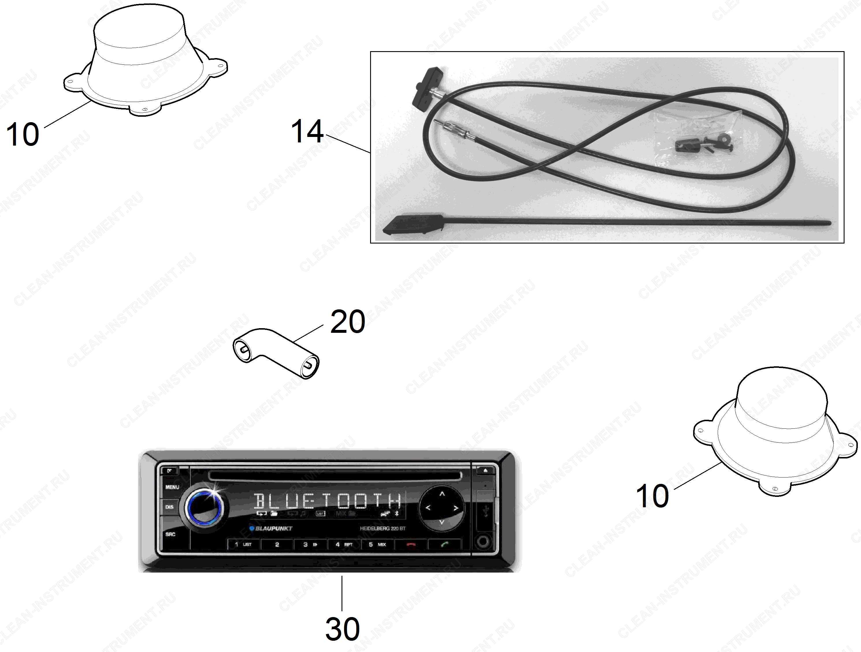 Радио с CD-плеером MP3 и Bluetooth (2.851-666.7)