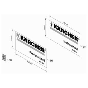 Этикетка Kaercher MIC50 (2.851-656.7)