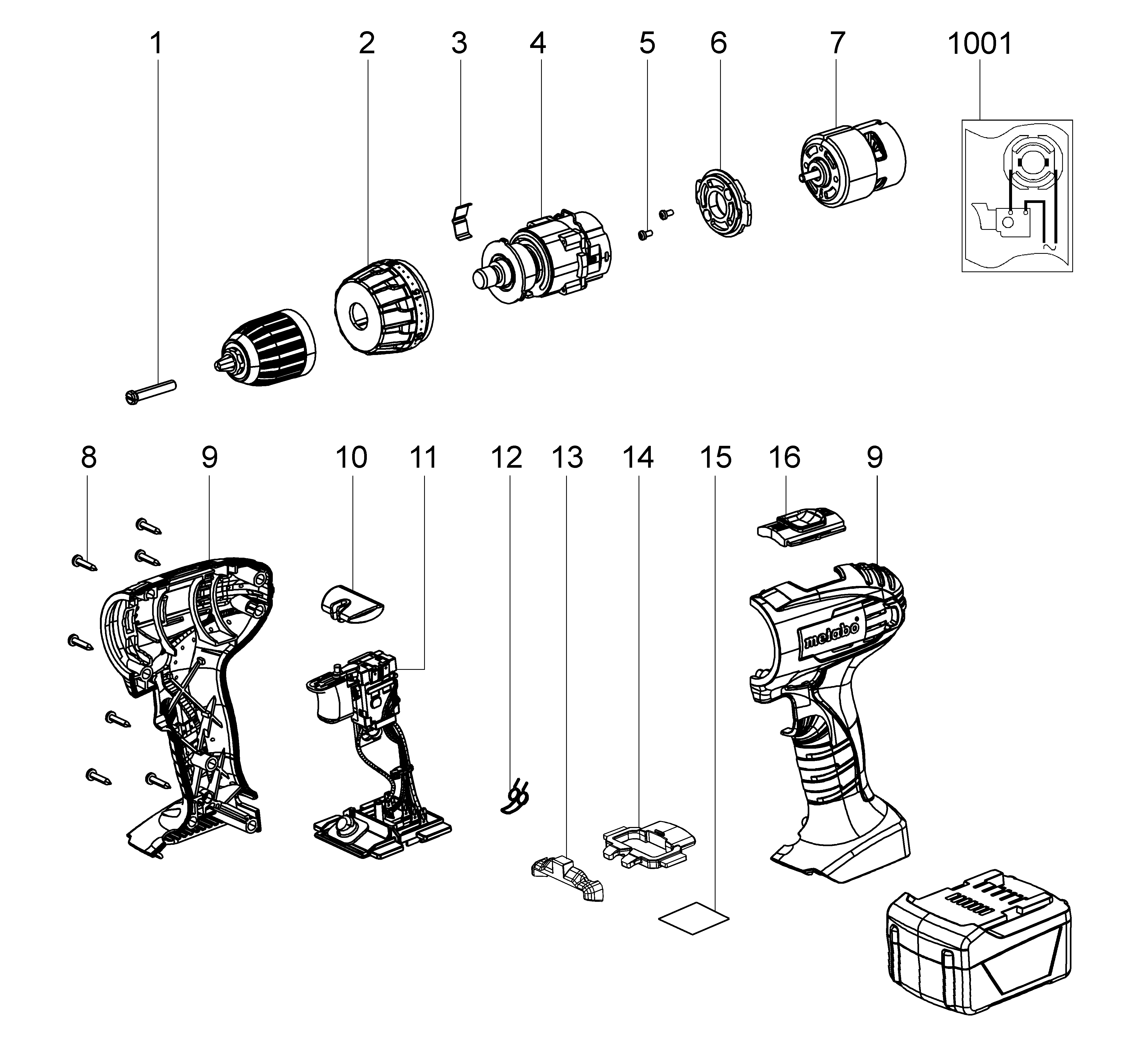 Беспроводные дрели Metabo BS 12 NiCd (02172000)