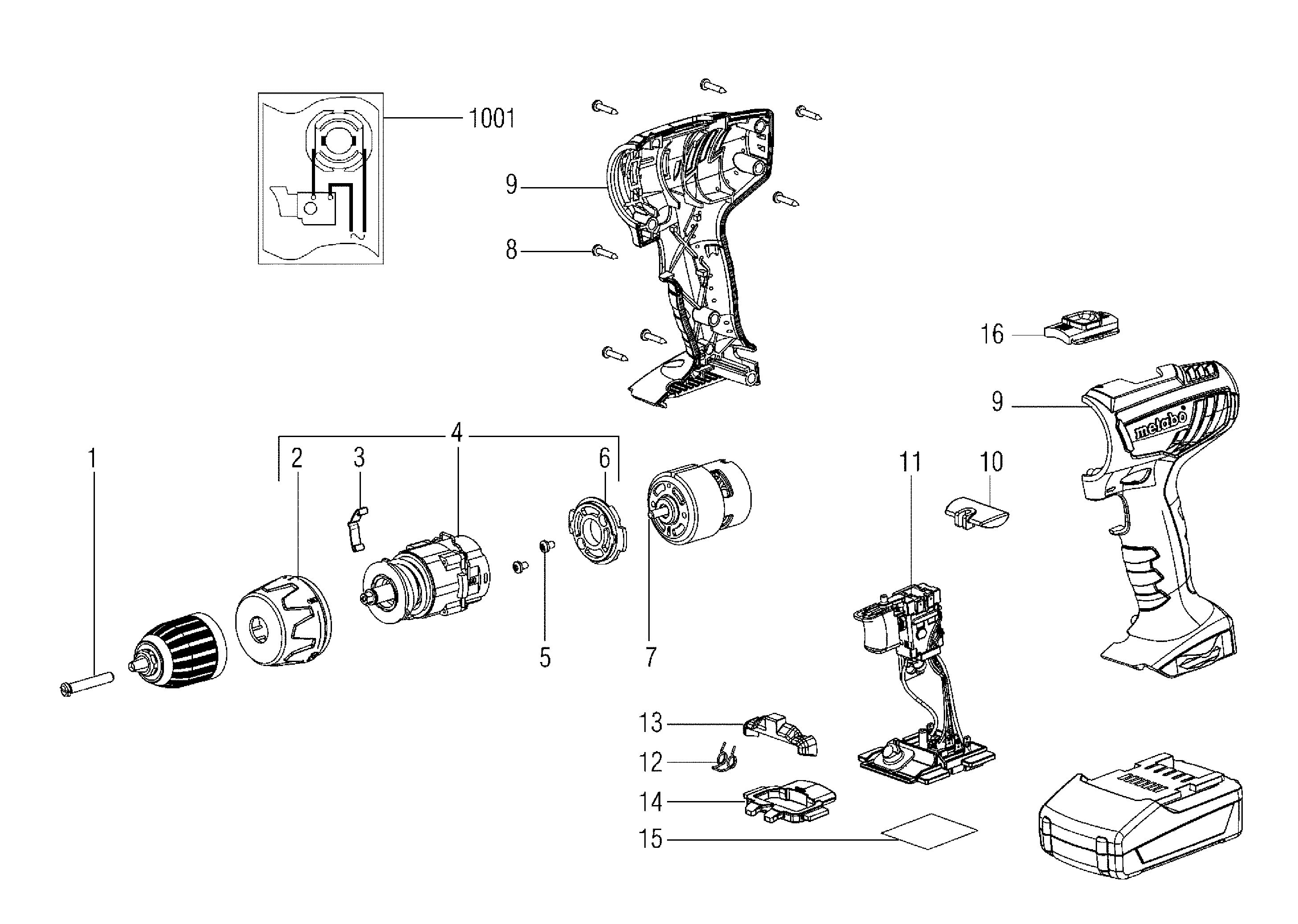 Беспроводные дрели Metabo BS 18 Li (18131310)