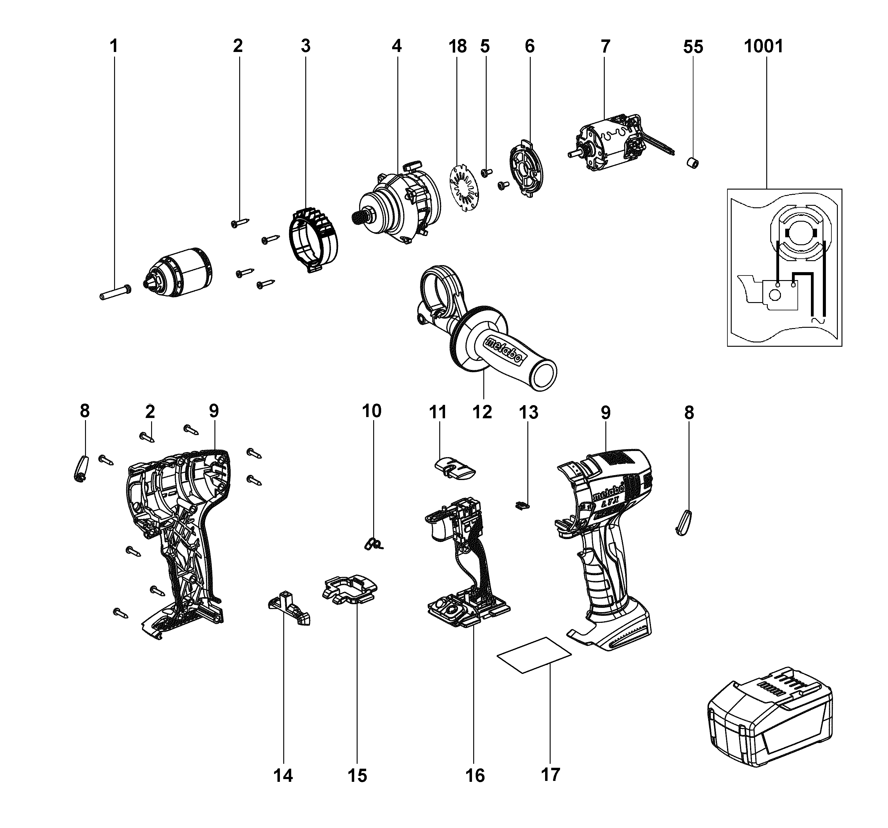 Беспроводные дрели Metabo BS 18 LTX Impuls (02145000)