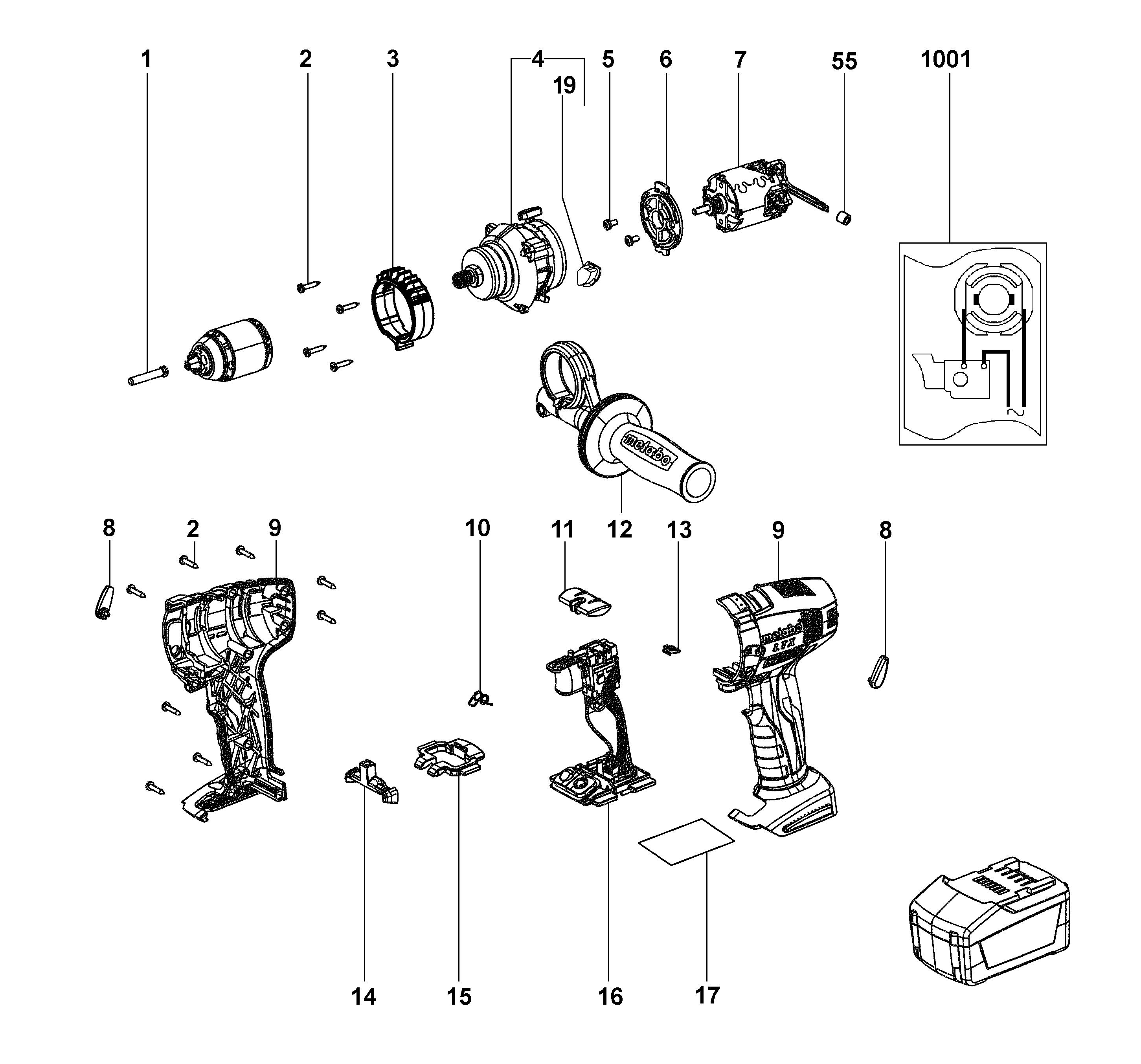 Беспроводные дрели Metabo BS 18 LTX Impuls (02145001)