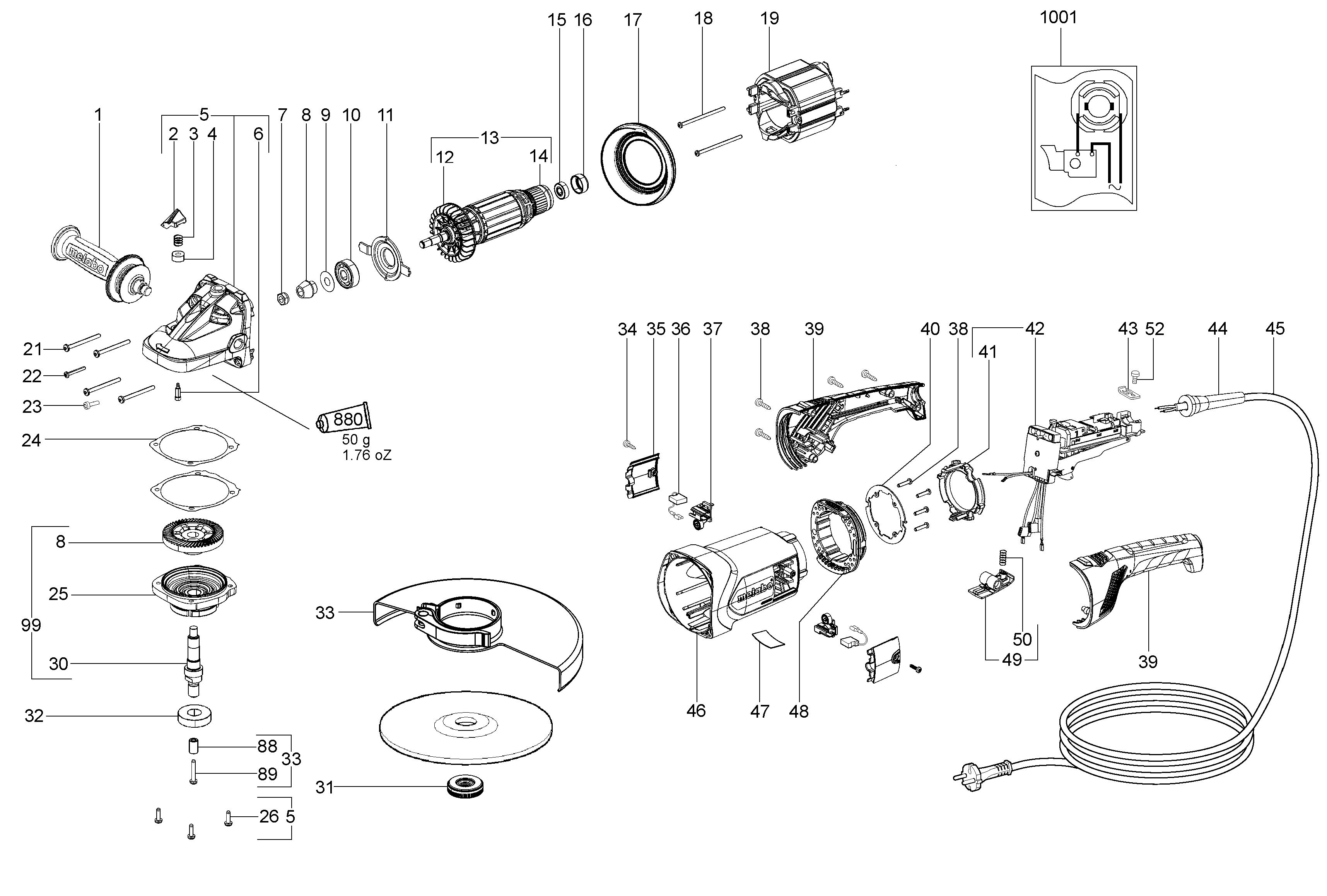 Большие угловые шлифмашины Metabo WEA 24-230 MVT Quick (06472000)(606472000)