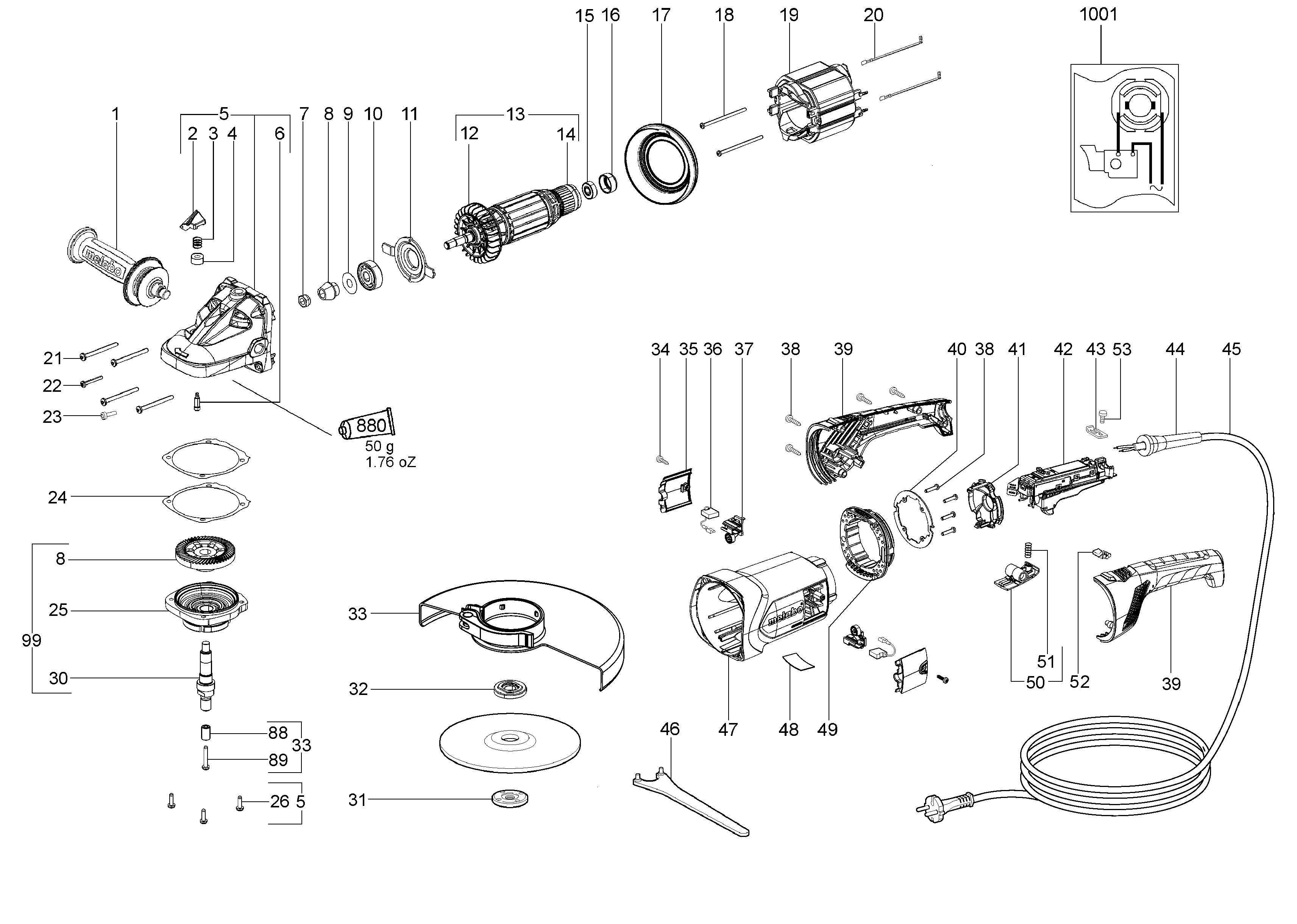 Большие угловые шлифмашины Metabo WE 22-180 MVT (06463000)