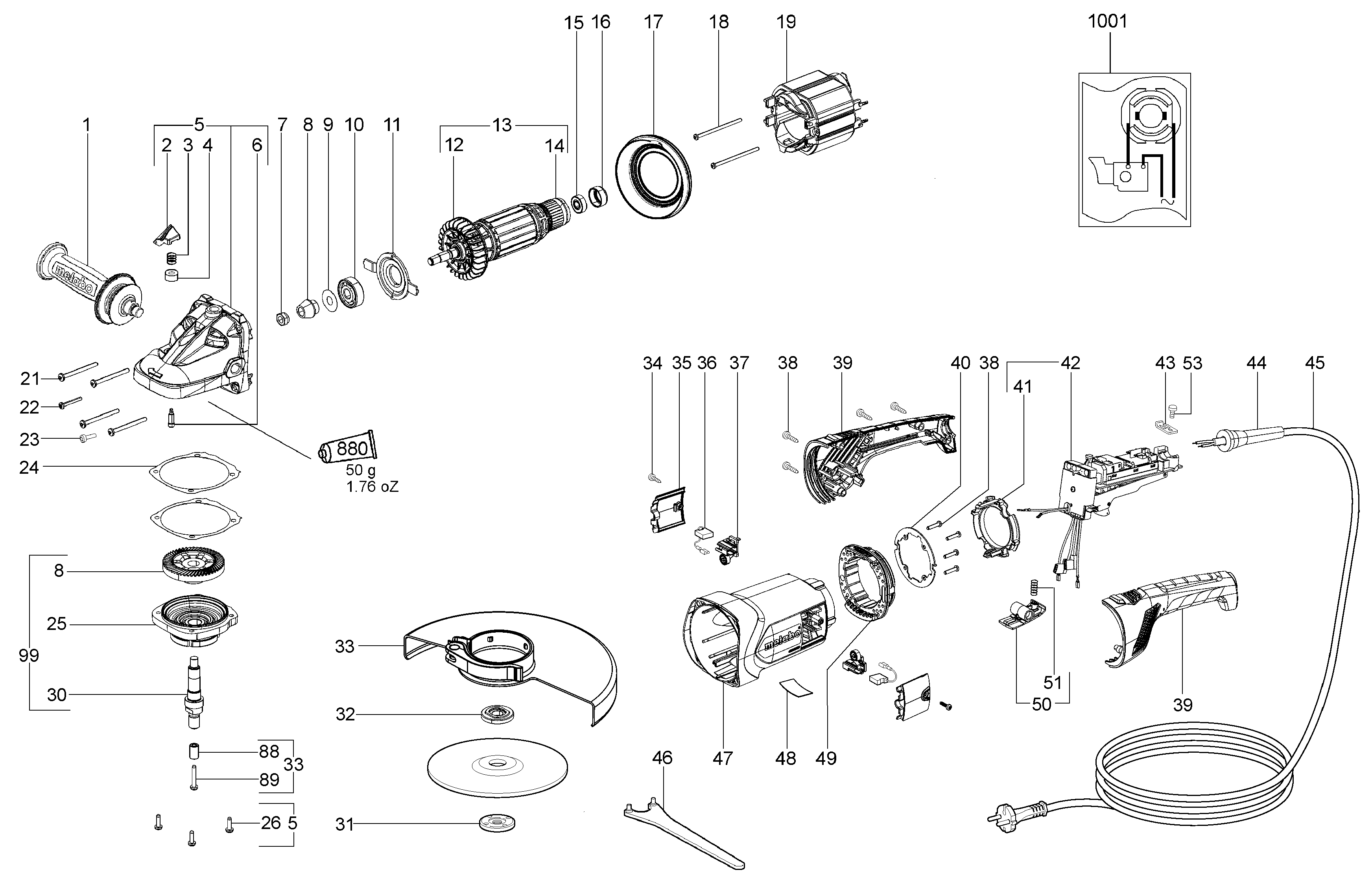 Большие угловые шлифмашины Metabo WE 24-180 MVT (06468000)