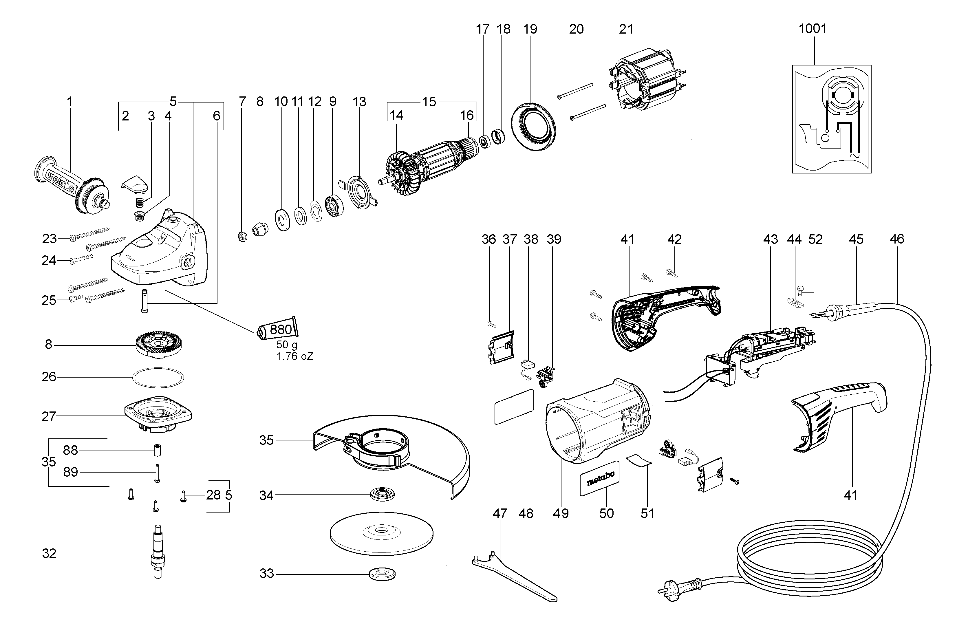 Большие угловые шлифмашины Metabo WX 21-180 (06441000)