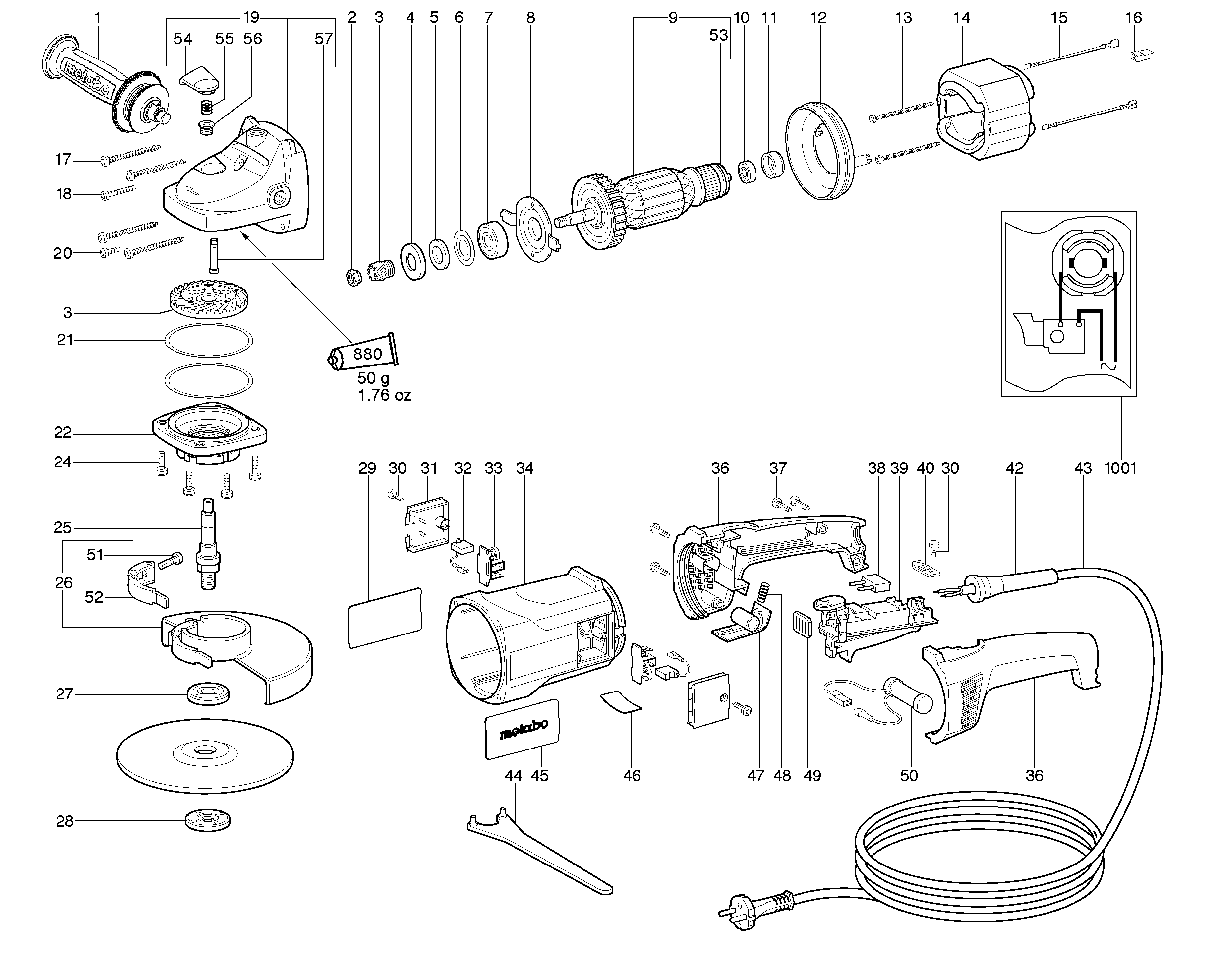 Большие угловые шлифмашины Metabo WX 21-230 (06406000)