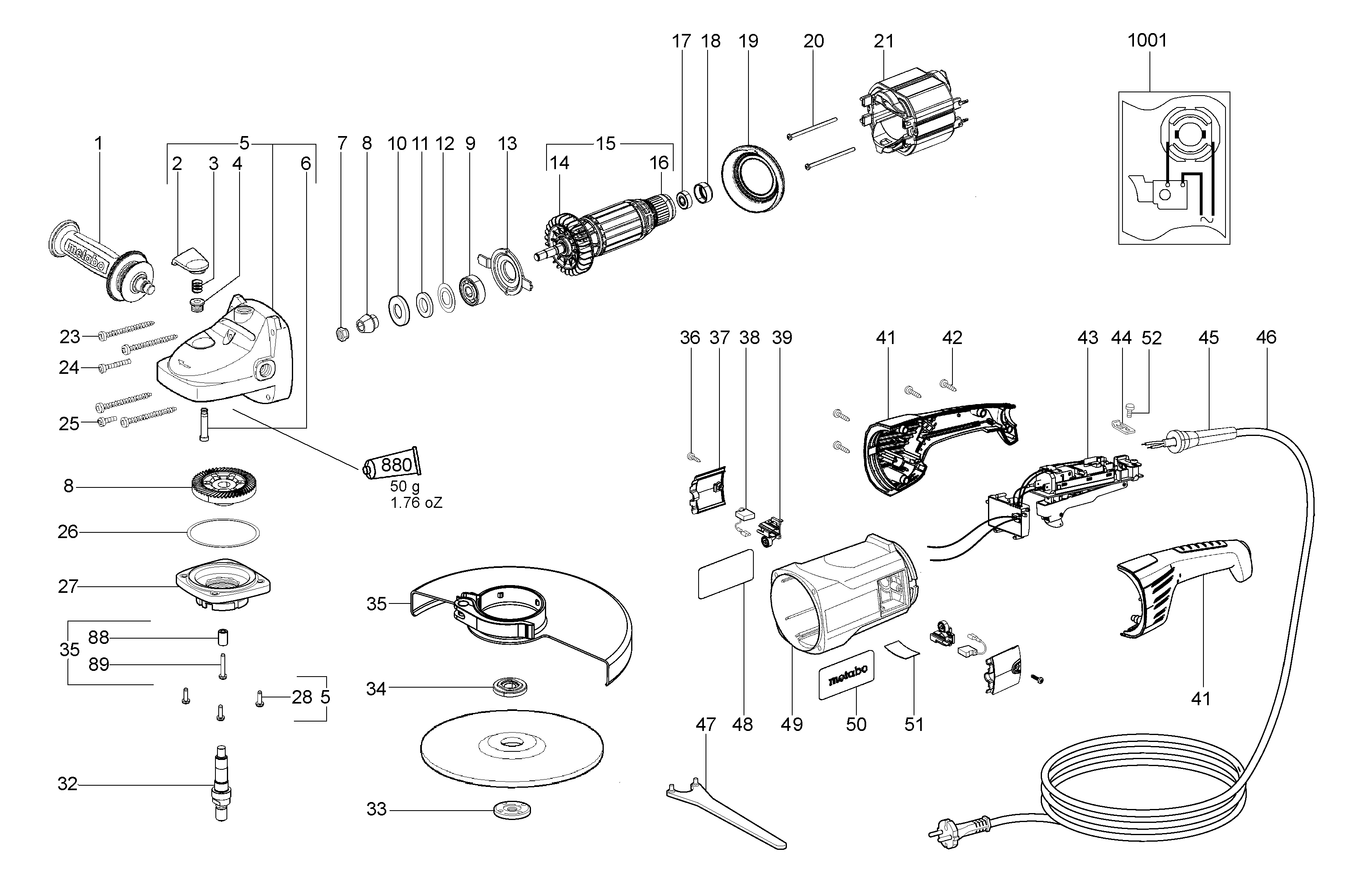 Большие угловые шлифмашины Metabo WX 21-230 (06443000)