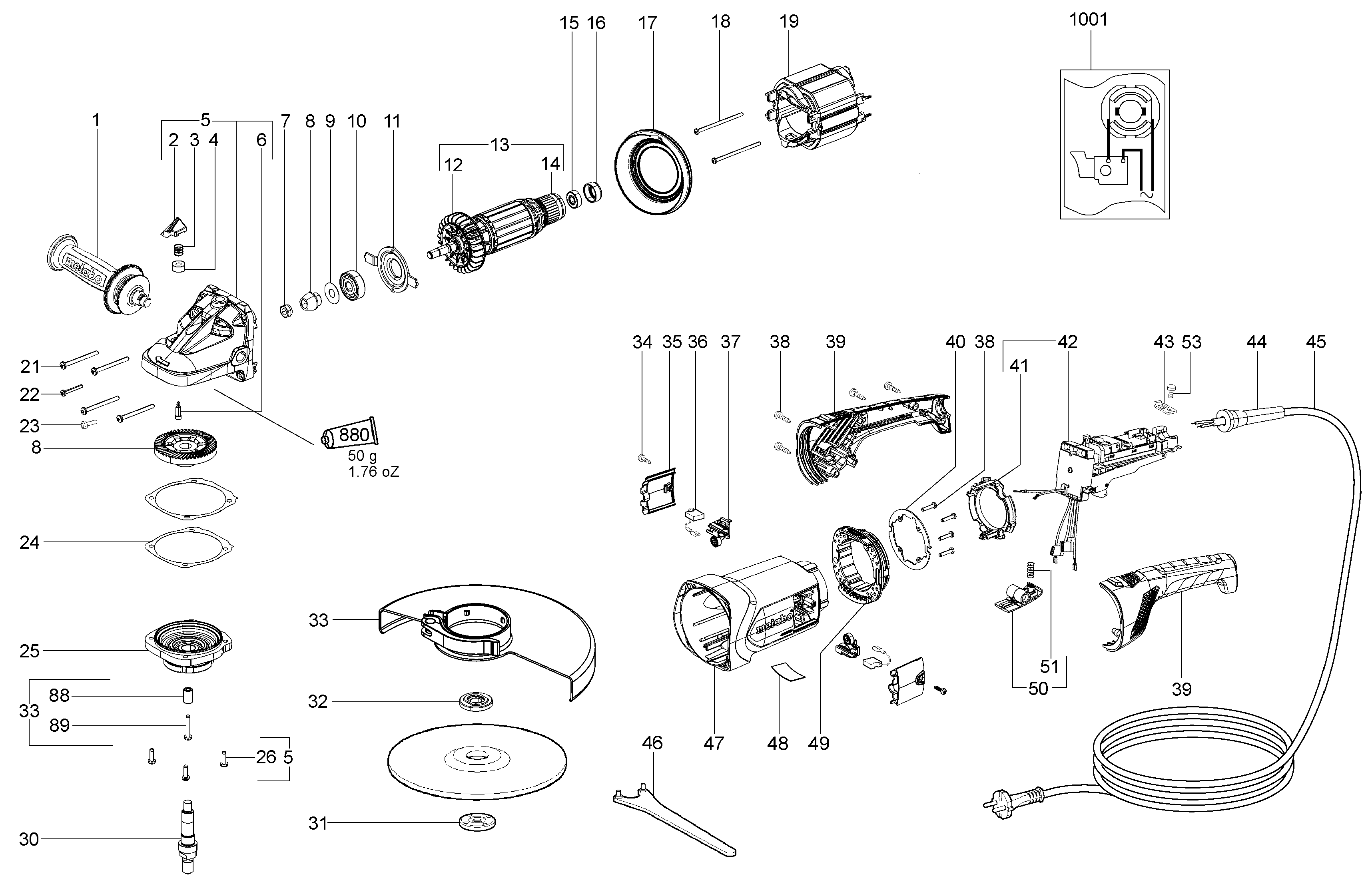 Большие угловые шлифмашины Metabo WX 24-230 (06449000)