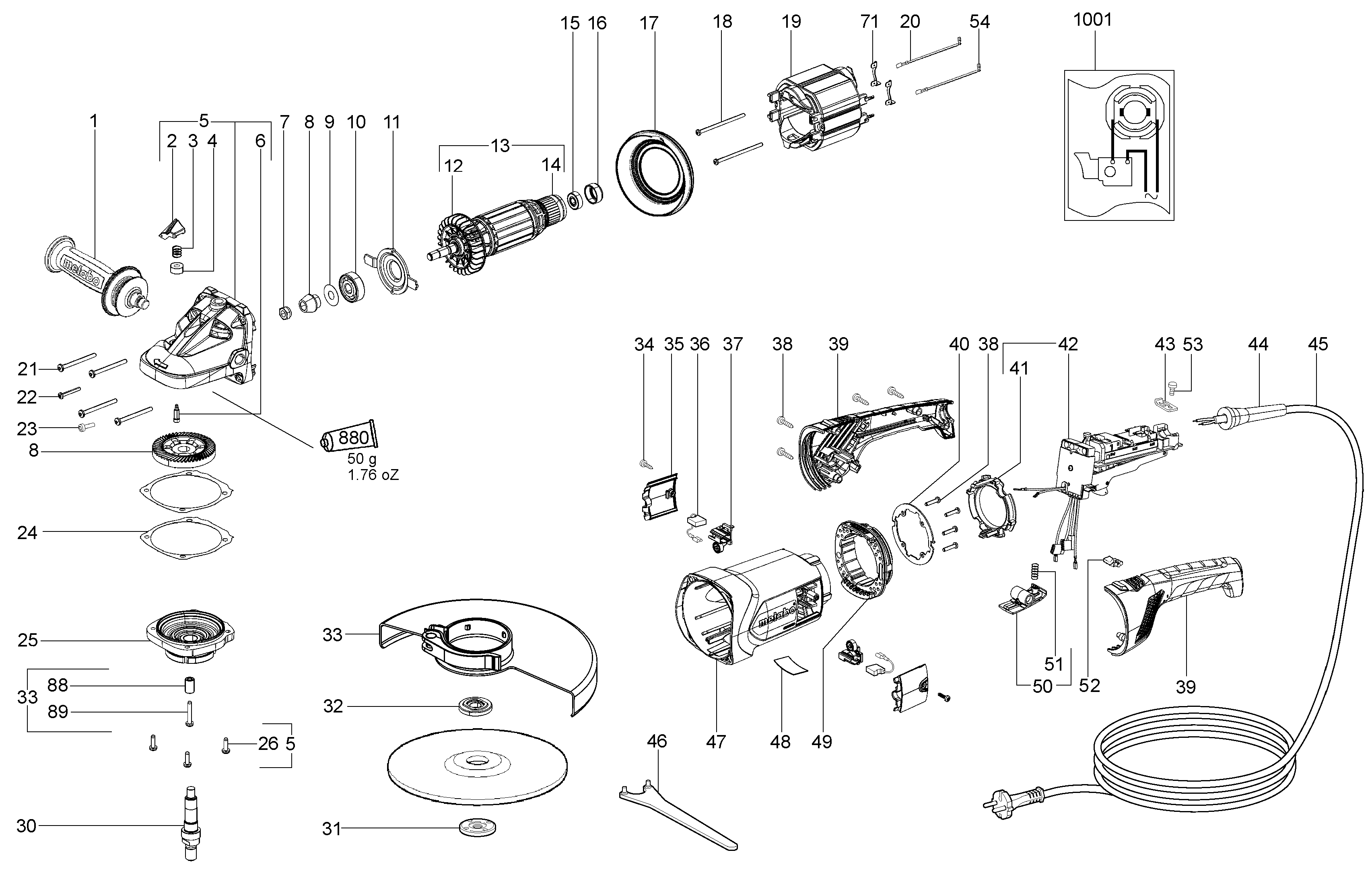 Большие угловые шлифмашины Metabo WX 24-230 (06449001)