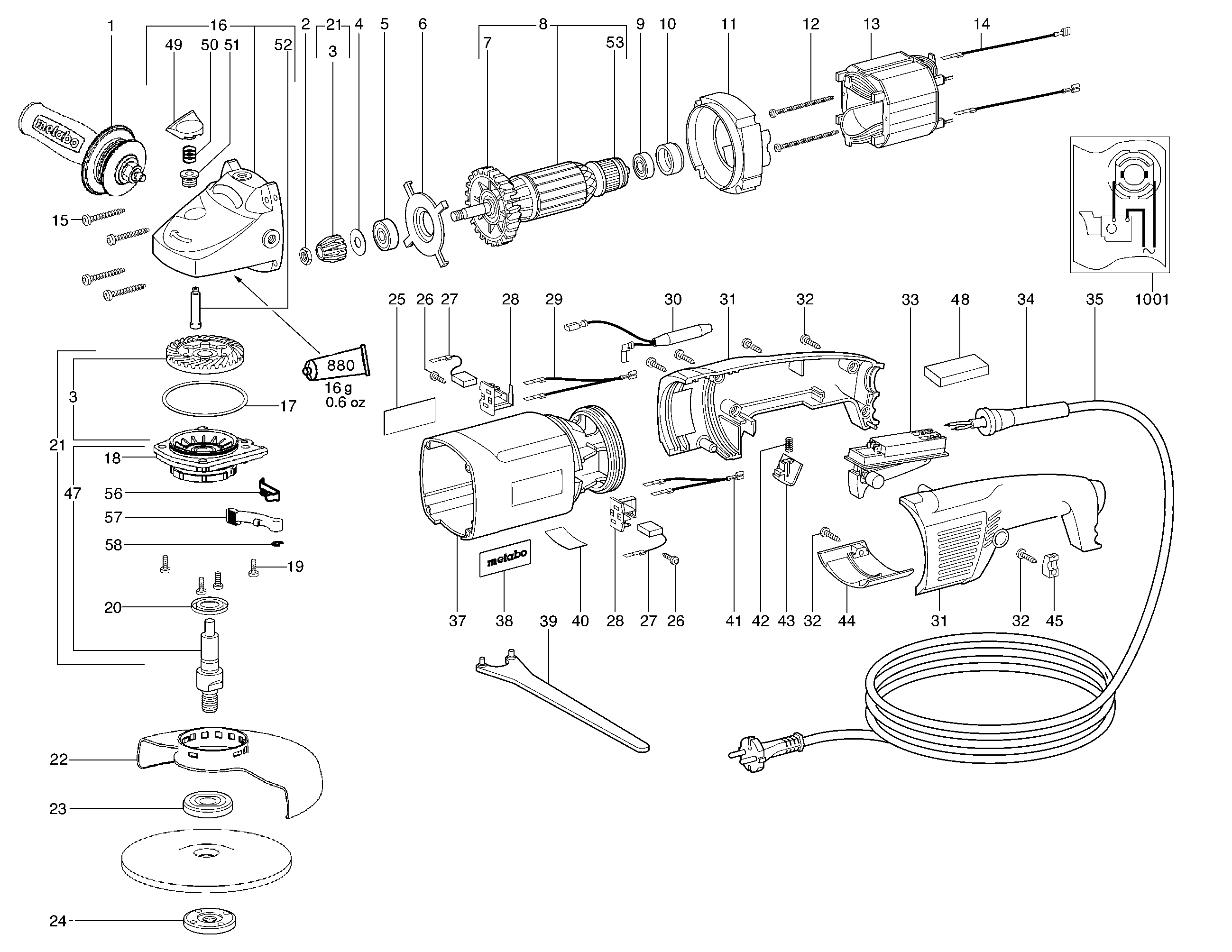 Большие угловые шлифмашины Metabo W 14-150 Ergo (06251261)