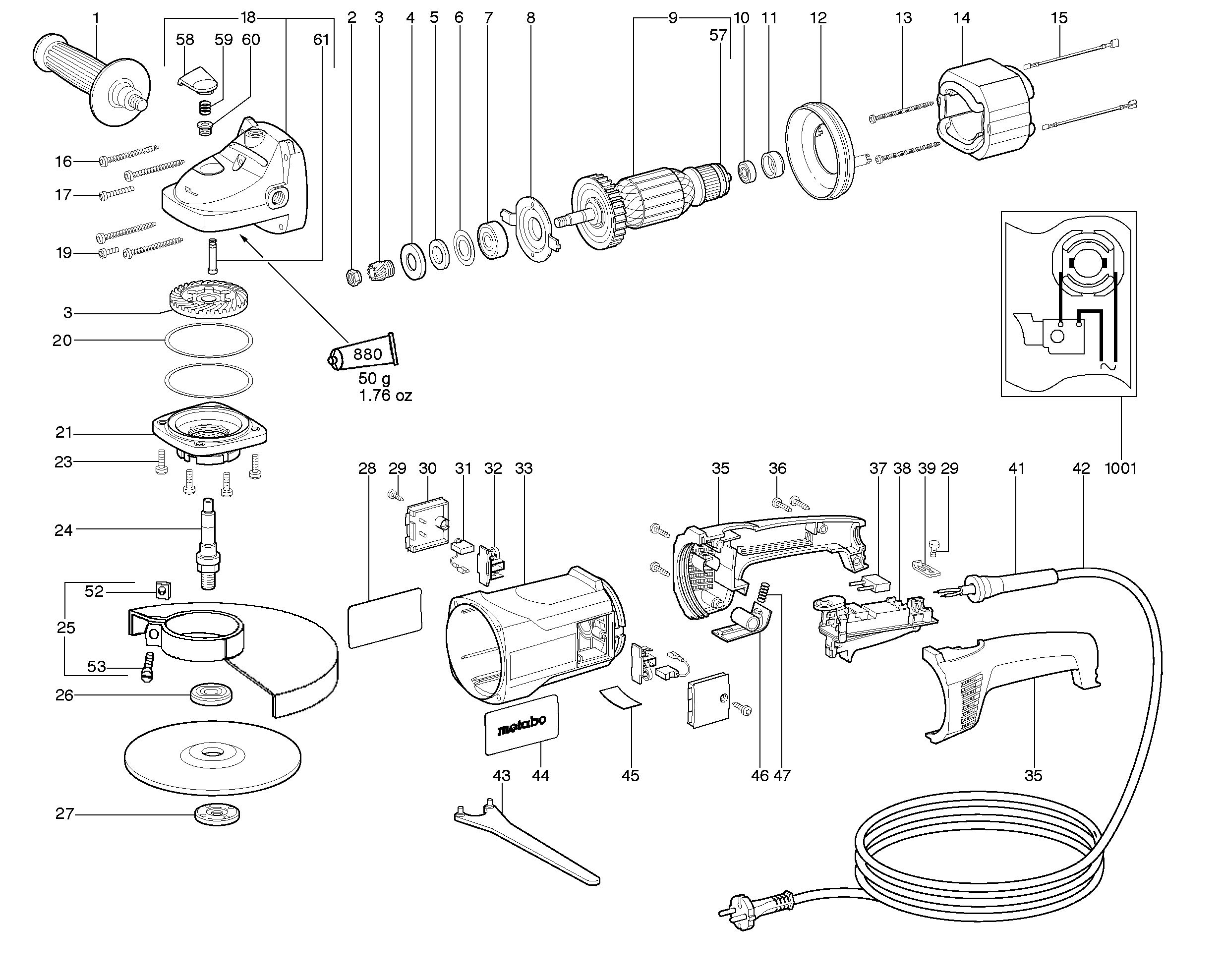 Большие угловые шлифмашины Metabo W 20-230 SP (06404000)