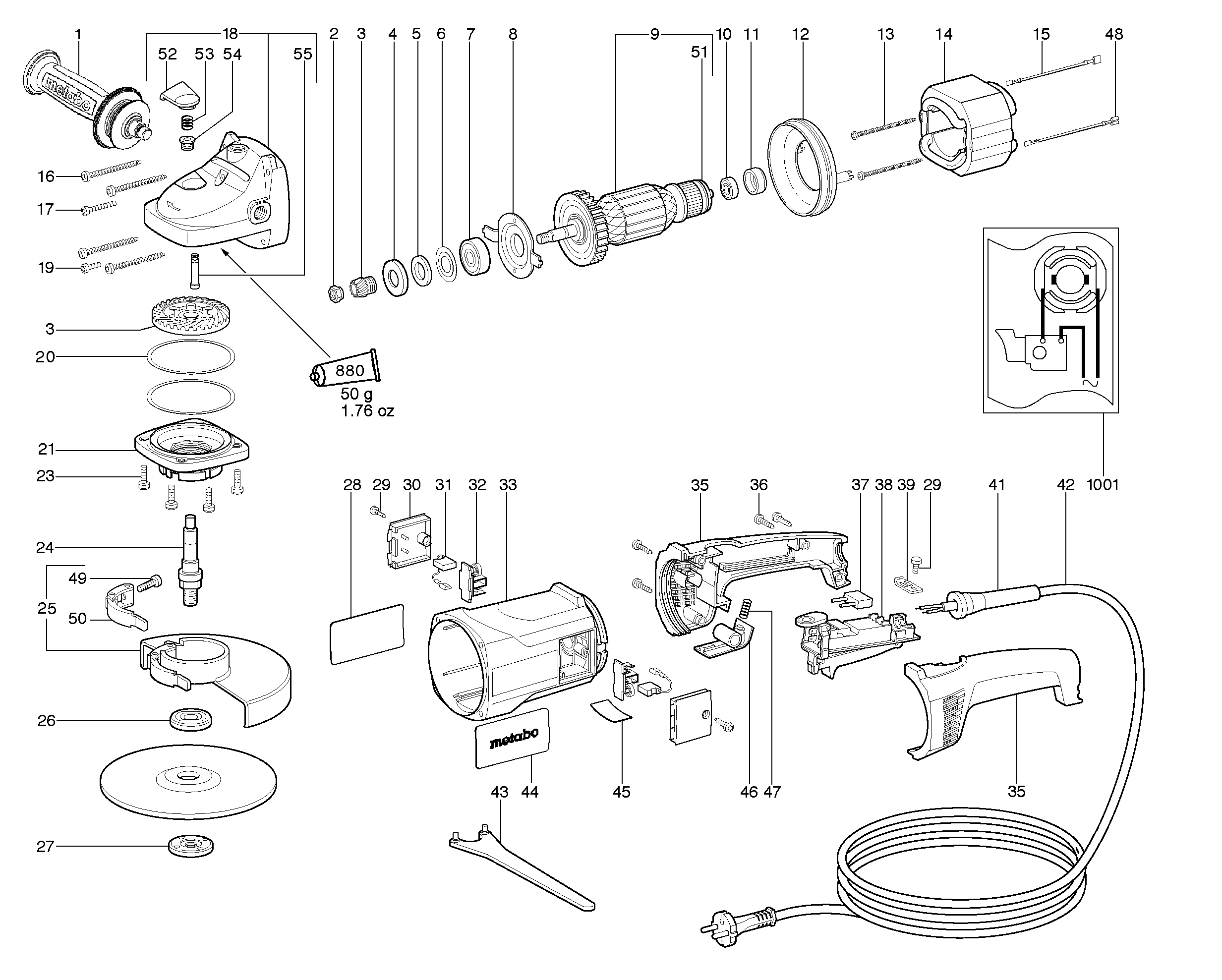 Большие угловые шлифмашины Metabo W 21-180 (06400000)