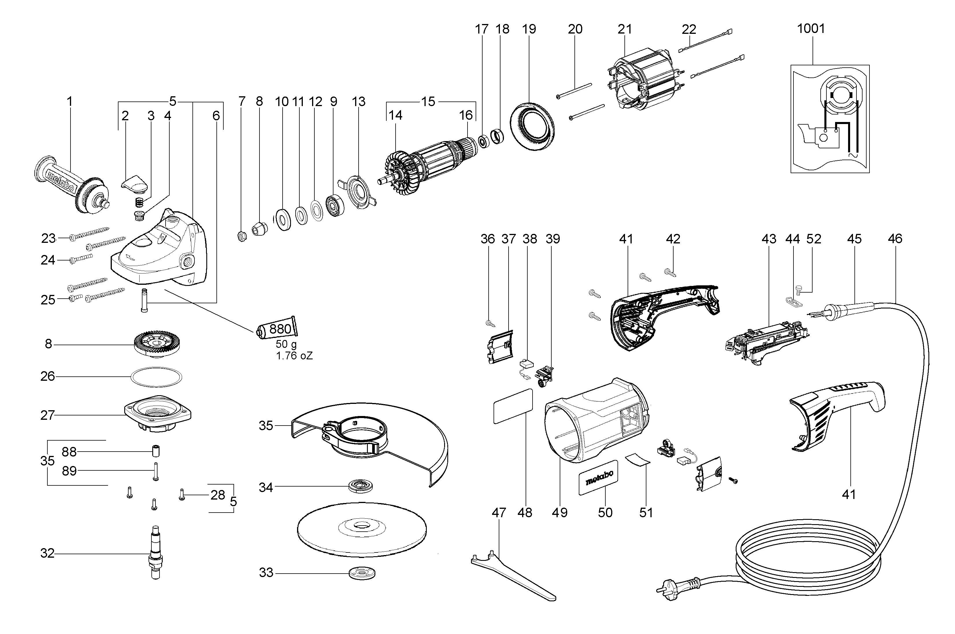 Большие угловые шлифмашины Metabo W 21-230 (06442260)