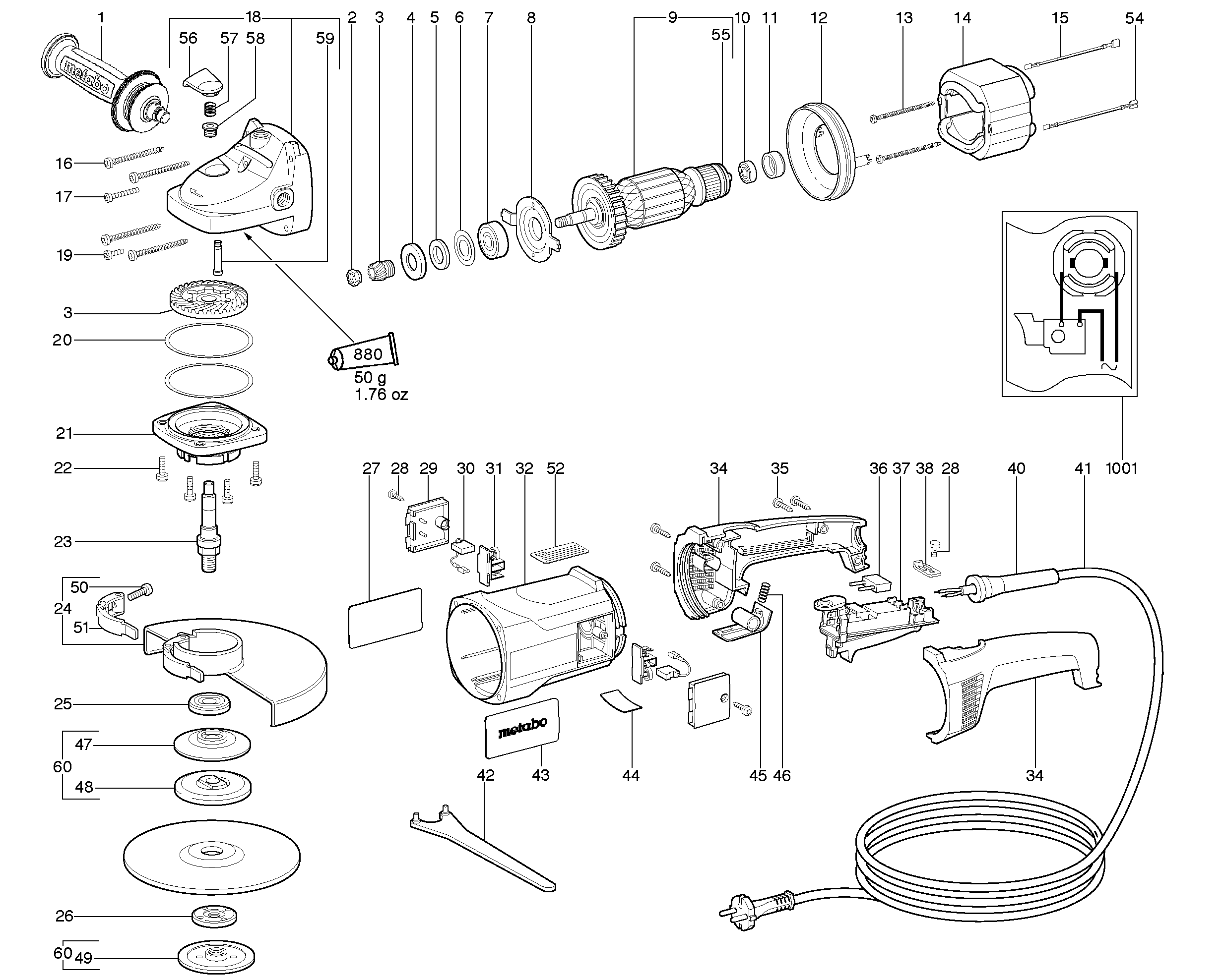 Большие угловые шлифмашины Metabo W 23-230 (06415000)