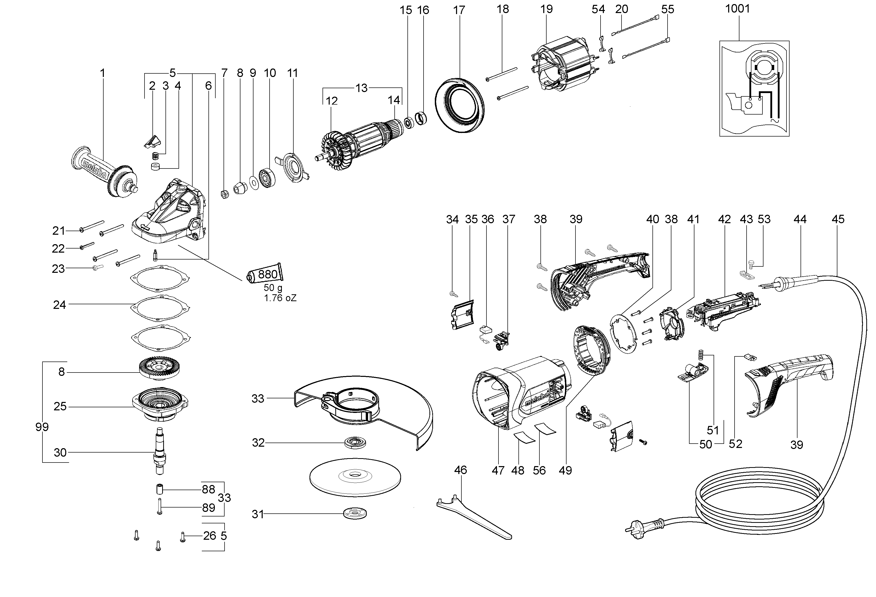 Большие угловые шлифмашины Metabo W 24-180 MVT (06466000)