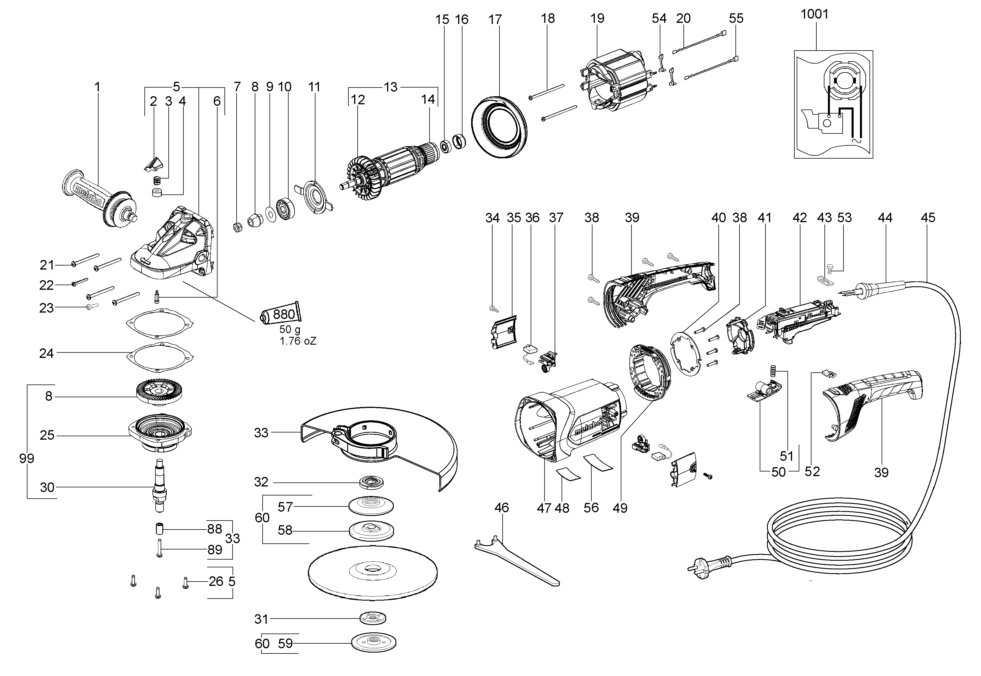 Большие угловые шлифмашины Metabo W 24-230 MVT (06467000)