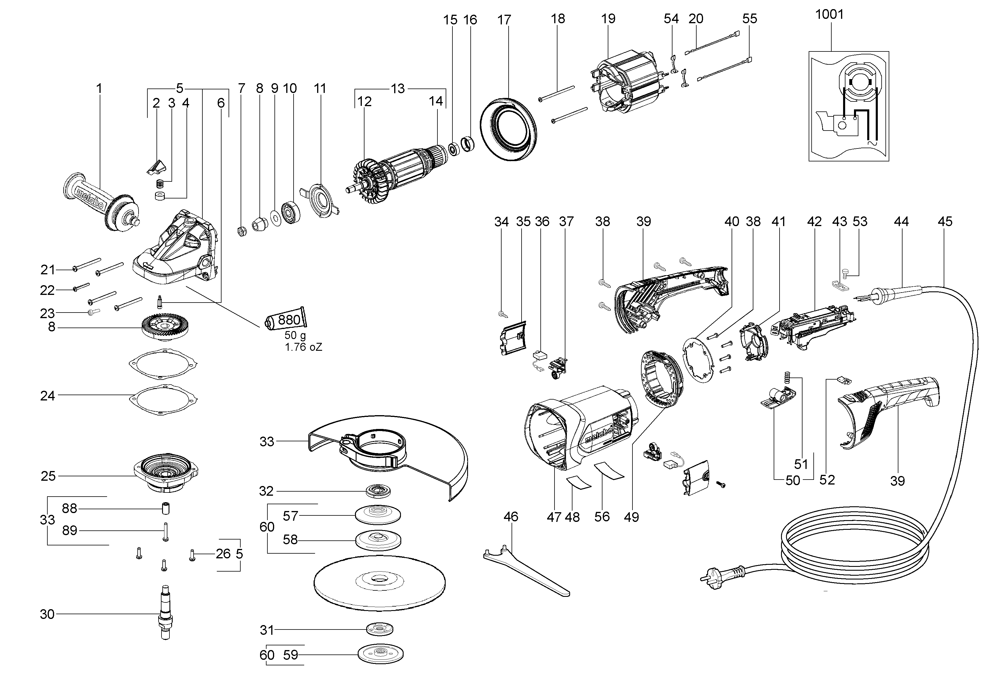 Большие угловые шлифмашины Metabo W 24-230 (06448000)