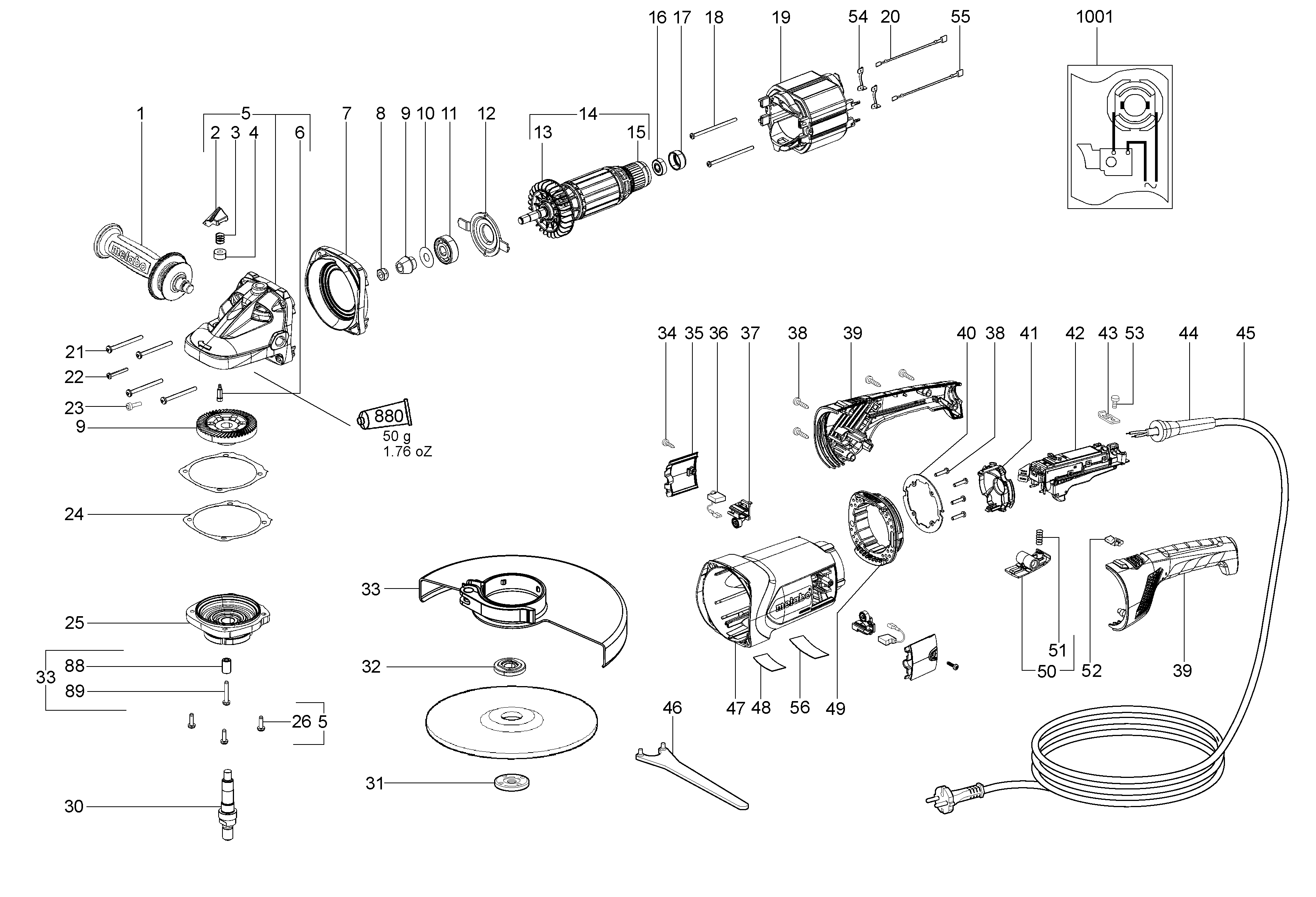 Большие угловые шлифмашины Metabo W 26-230 (06453000)