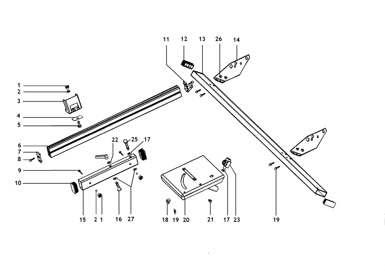 ЗАПЧАСТИ ДЛЯ КАРЕТКИ РАЗДВИЖНОЙ METABO TKHS/TKHSC (ТИП 0910058967 10)